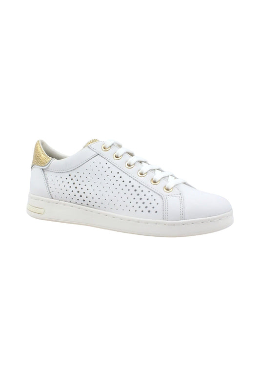 GEOX Jaysen Sneaker Donna White Gold D151BB085CFC0232 - Sandrini Calzature e Abbigliamento