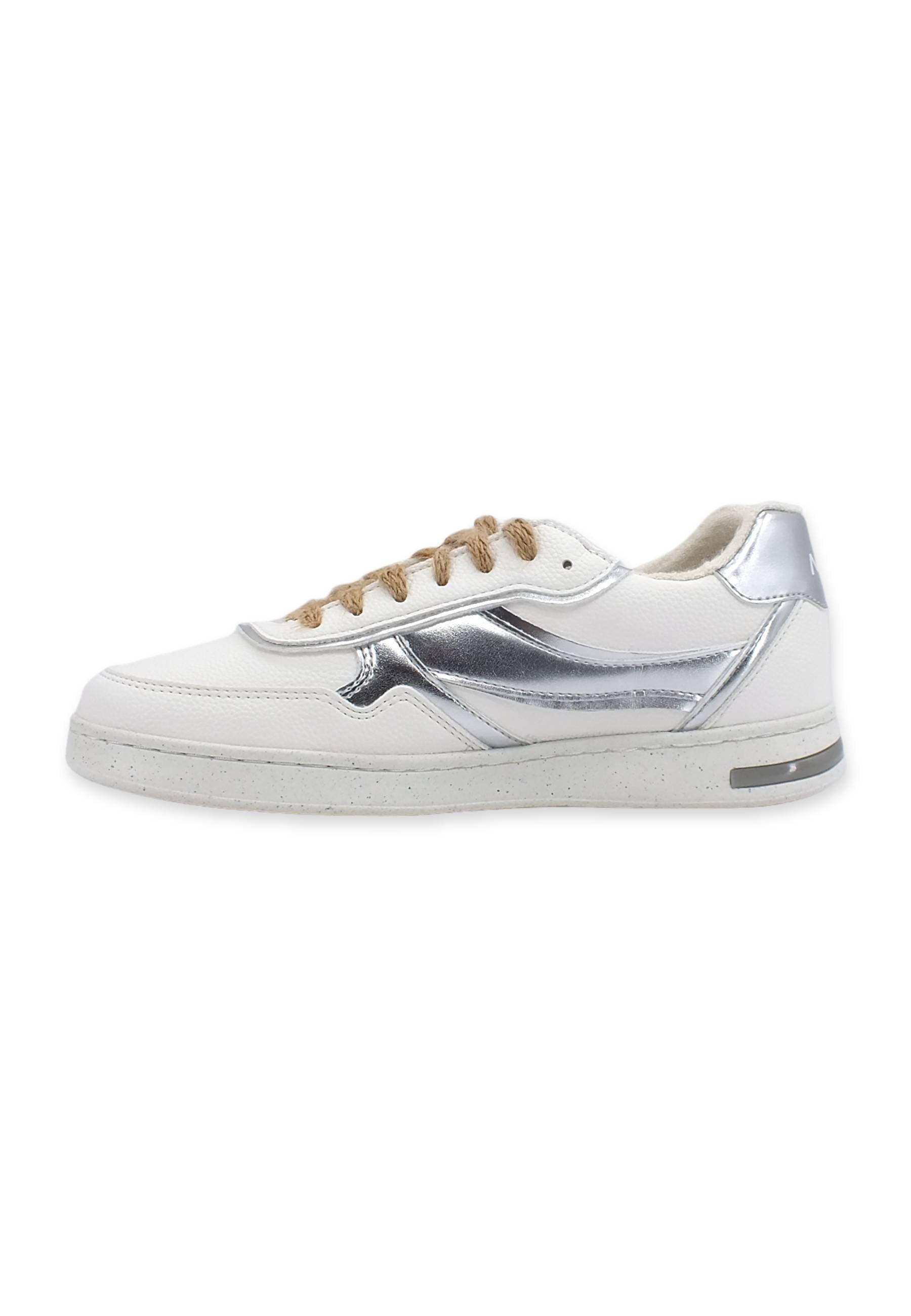 GEOX Jaysen Sneaker Donna White Silver D261BG0BUNFC0007 - Sandrini Calzature e Abbigliamento