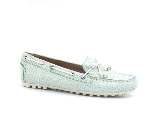GEOX Mocassino Fiocco Leelyan Light Green Verde - Sandrini Calzature e Abbigliamento