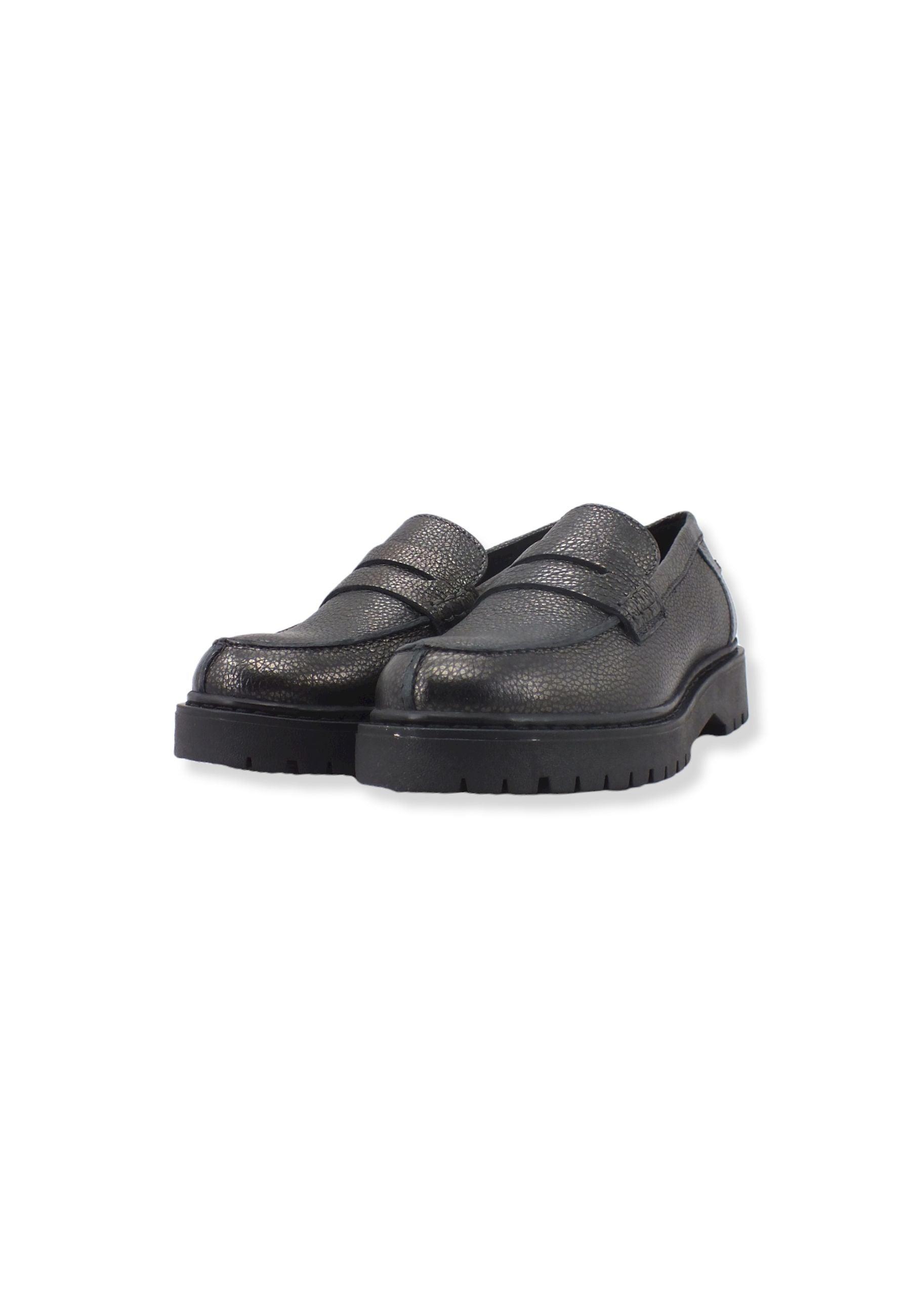 GEOX Mocassino Leather Donna Grigio Gun D16QDB000CRC1357 - Sandrini Calzature e Abbigliamento