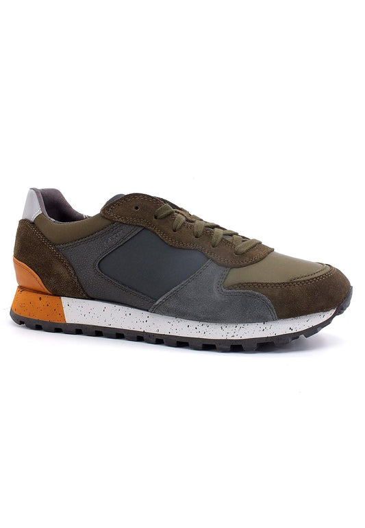 GEOX Ponente Sneaker Uomo Dark Olive Anthracite U26CPA02011C3K9A - Sandrini Calzature e Abbigliamento