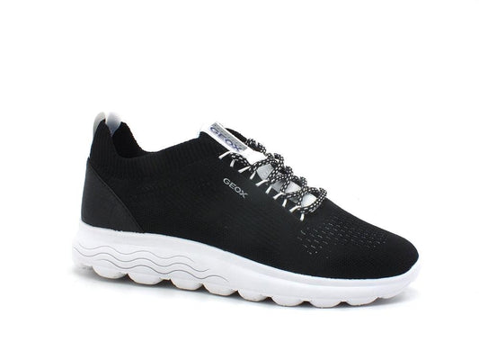GEOX Sneaker Running Knitted Spherica Nero - Sandrini Calzature e Abbigliamento