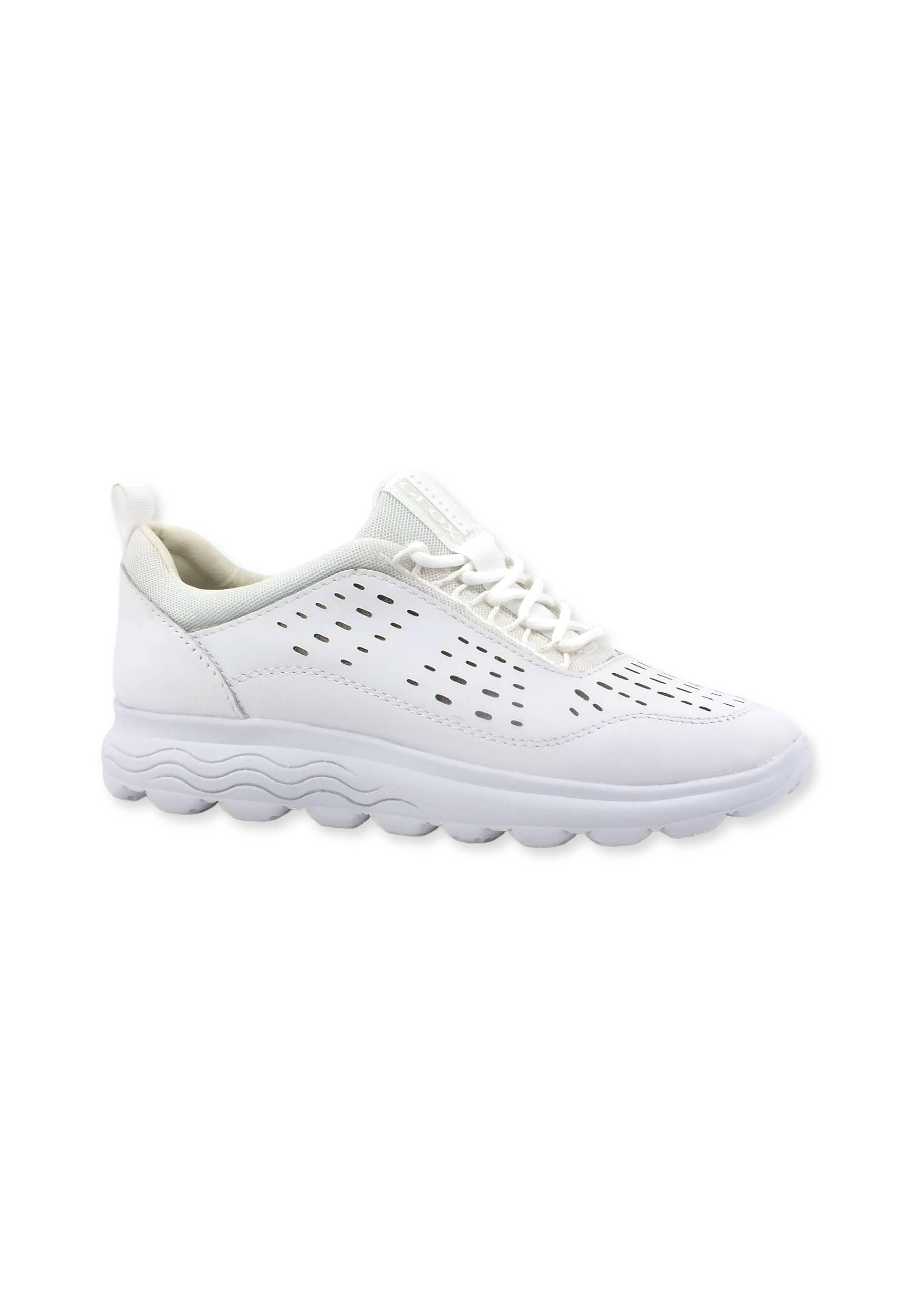 GEOX Spherica Sneaker Donna White D35NUA08514C1000 - Sandrini Calzature e Abbigliamento