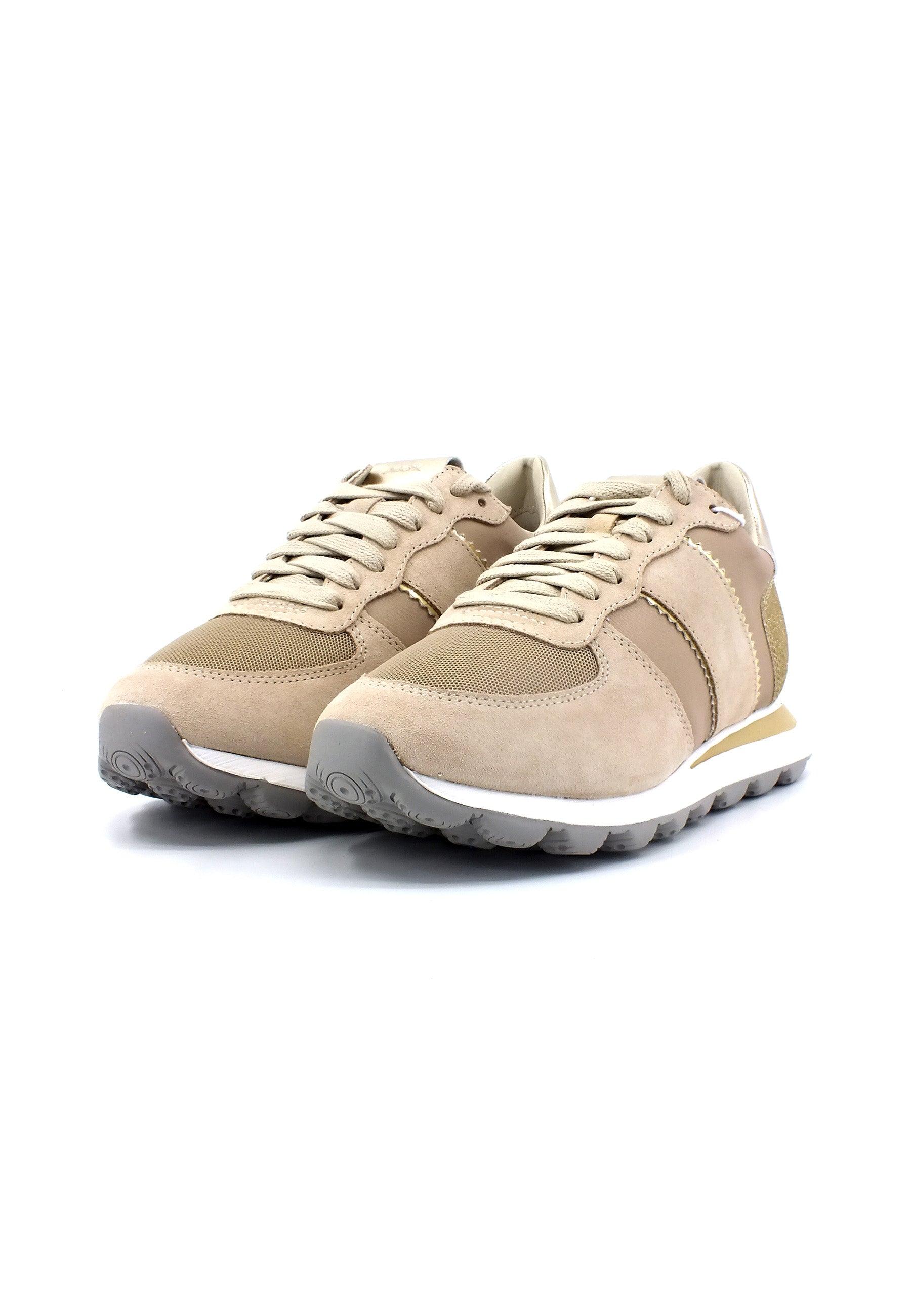 GEOX Spherica V Series Sneaker Donna Taupe Gold D26F4A022FUCH62L - Sandrini Calzature e Abbigliamento