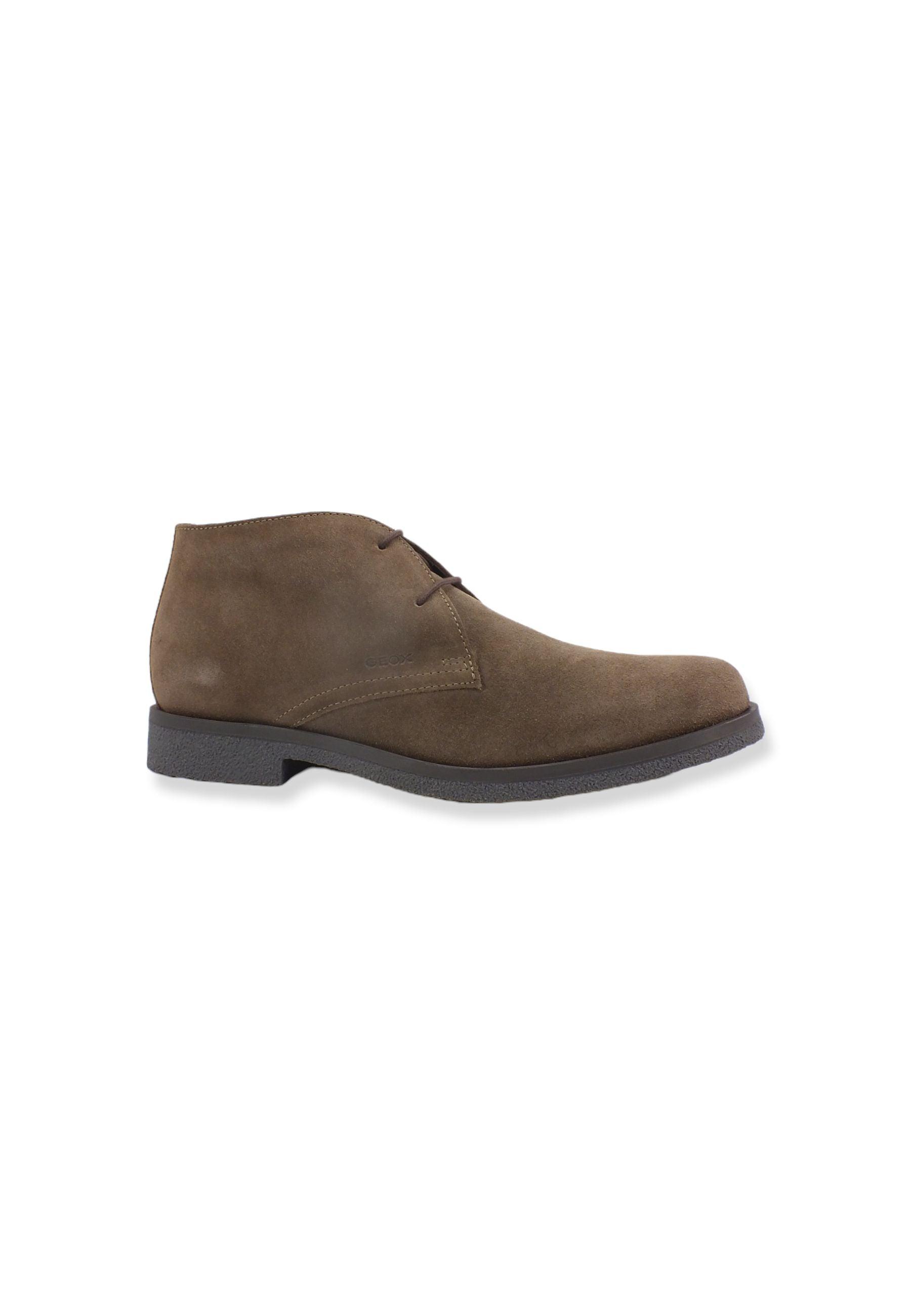 GEOX Stringata Stile Clark Uomo Marrone Chocolate U0458A00022C6005 - Sandrini Calzature e Abbigliamento