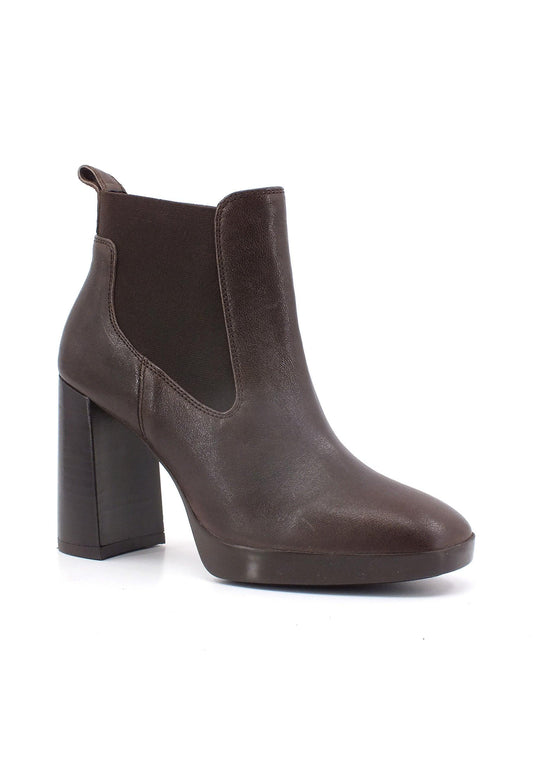 GEOX Teulada Stivaletto Tronchetto Donna Dark Brown D36VLE0LMNHC6006 - Sandrini Calzature e Abbigliamento