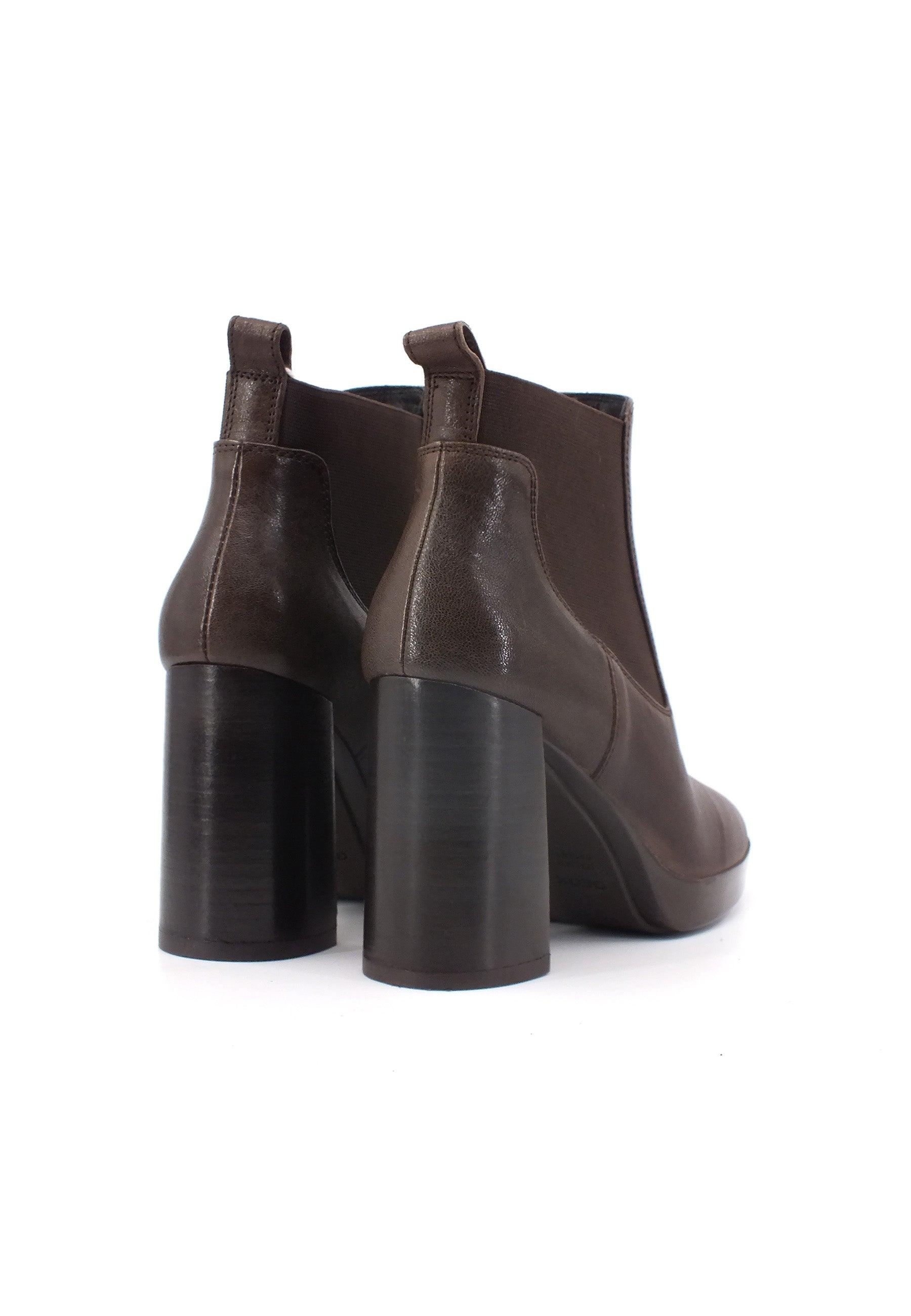 GEOX Teulada Stivaletto Tronchetto Donna Dark Brown D36VLE0LMNHC6006 - Sandrini Calzature e Abbigliamento