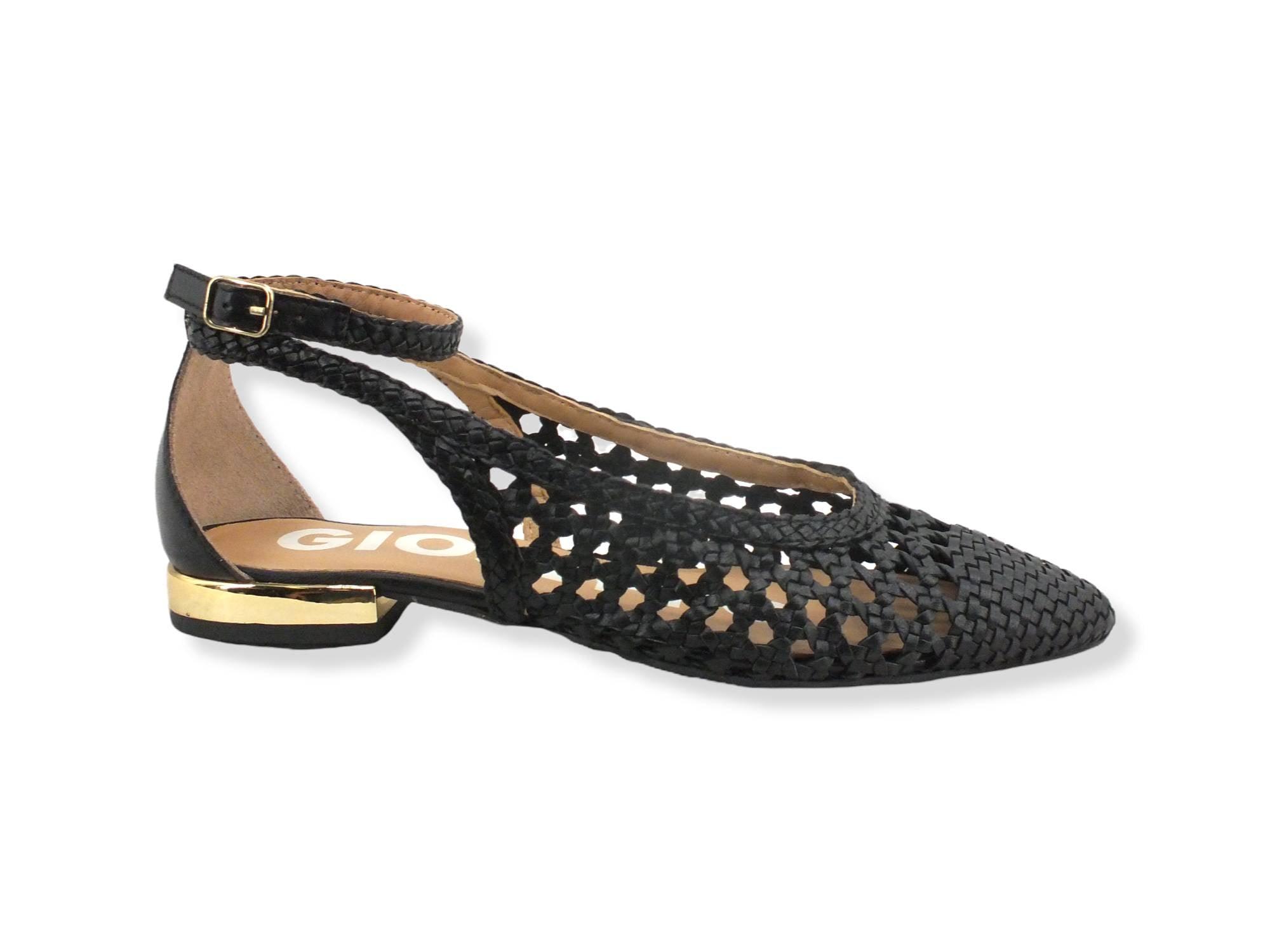 GIOSEPPO Dell Ballerina Traforata Black 62109 - Sandrini Calzature e Abbigliamento