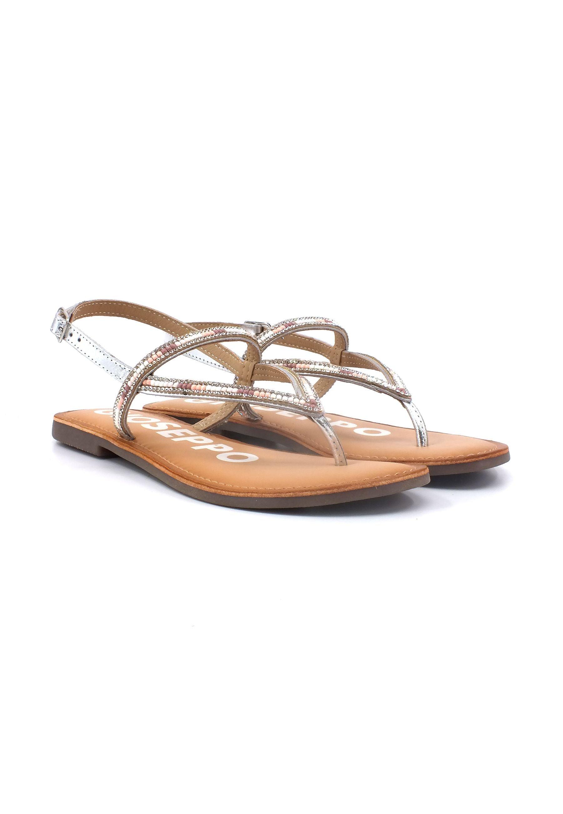 GIOSEPPO Sullano Sandalo Donna Silver 65934 - Sandrini Calzature e Abbigliamento