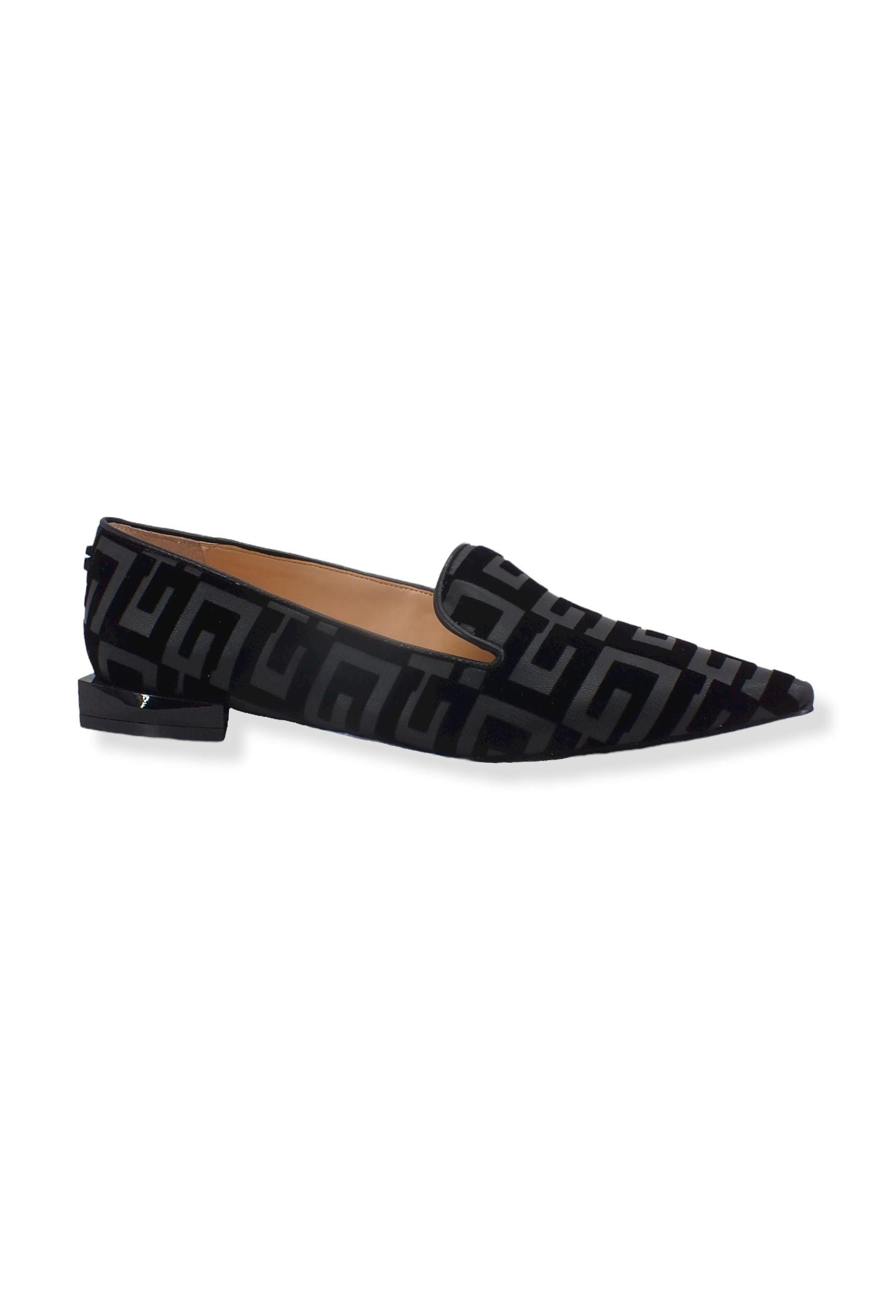 GUESS Ballerina Punta Loghi Black FL7GS2FAL14 - Sandrini Calzature e Abbigliamento