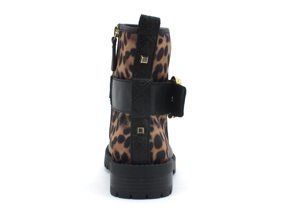 GUESS Biker Leopard FL8HANLEA10 - Sandrini Calzature e Abbigliamento