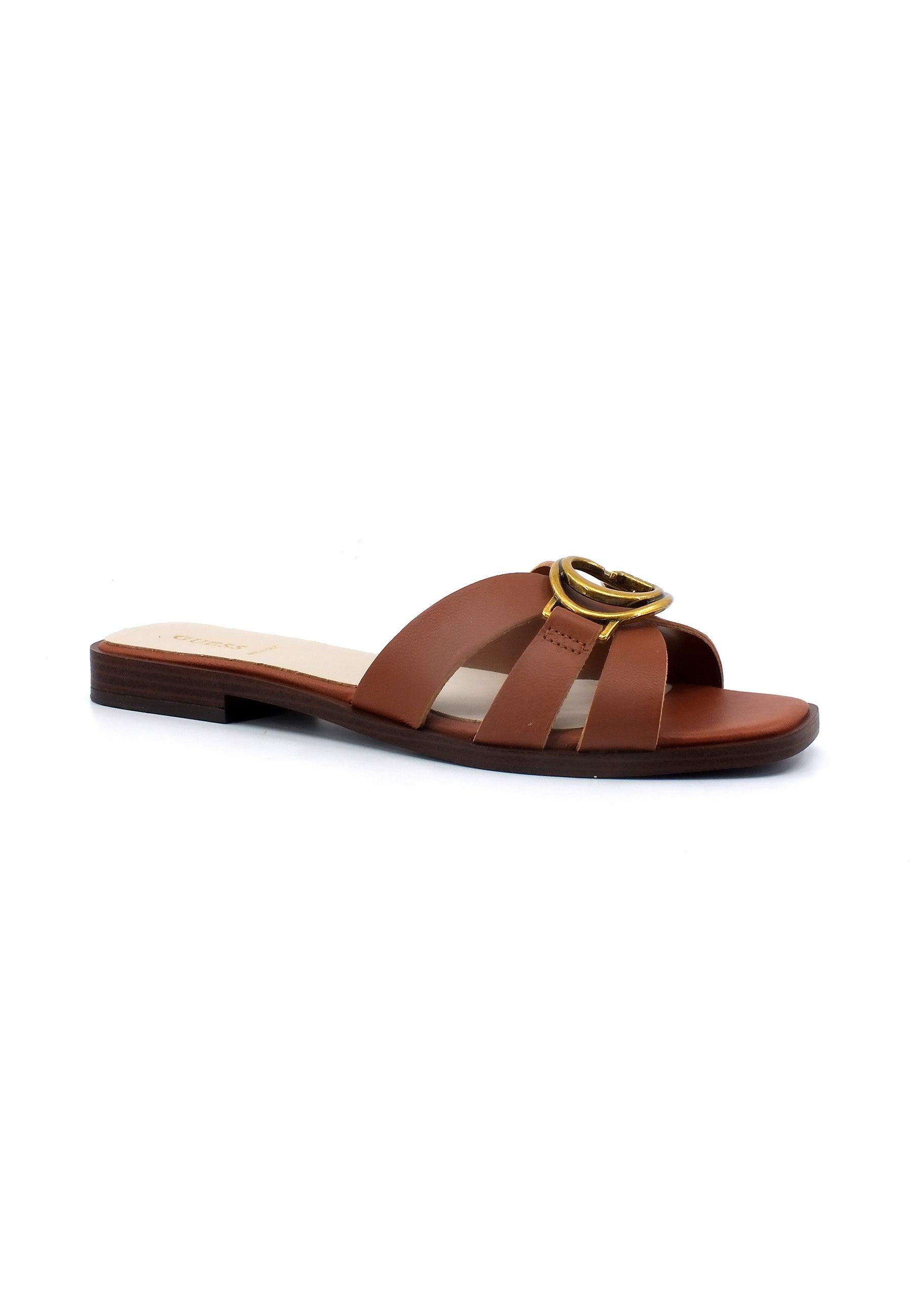GUESS Ciabatta Donna Cognac FL6SYMLEA19 - Sandrini Calzature e Abbigliamento