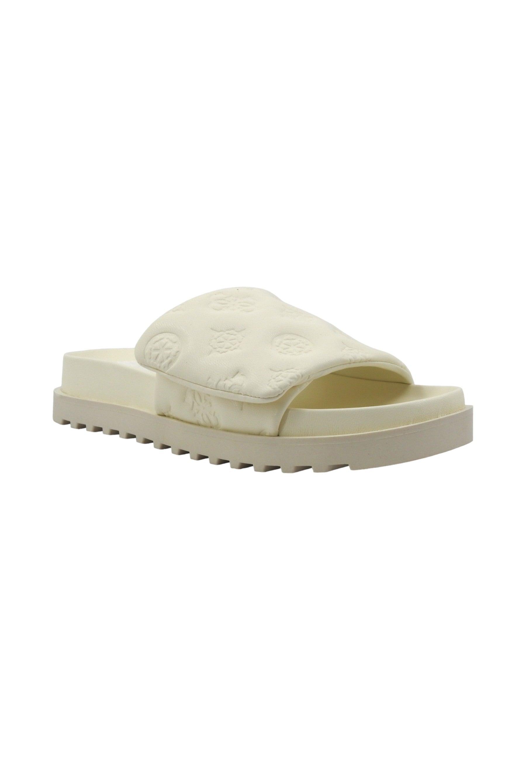 GUESS Ciabatta Donna Ivory Bianco FLJFABFAL19 - Sandrini Calzature e Abbigliamento