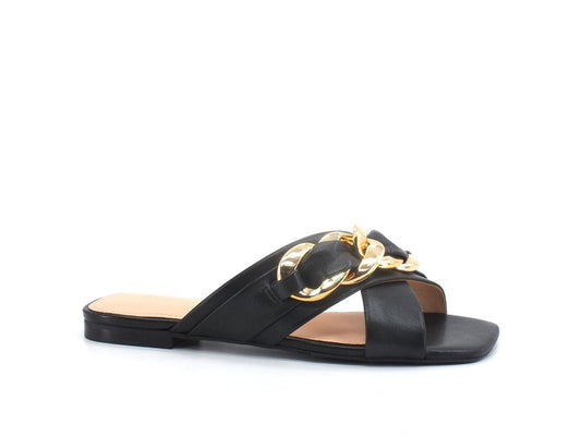 GUESS Ciabatta Fasce Catena Gold Black FL6SAMLEM03 - Sandrini Calzature e Abbigliamento