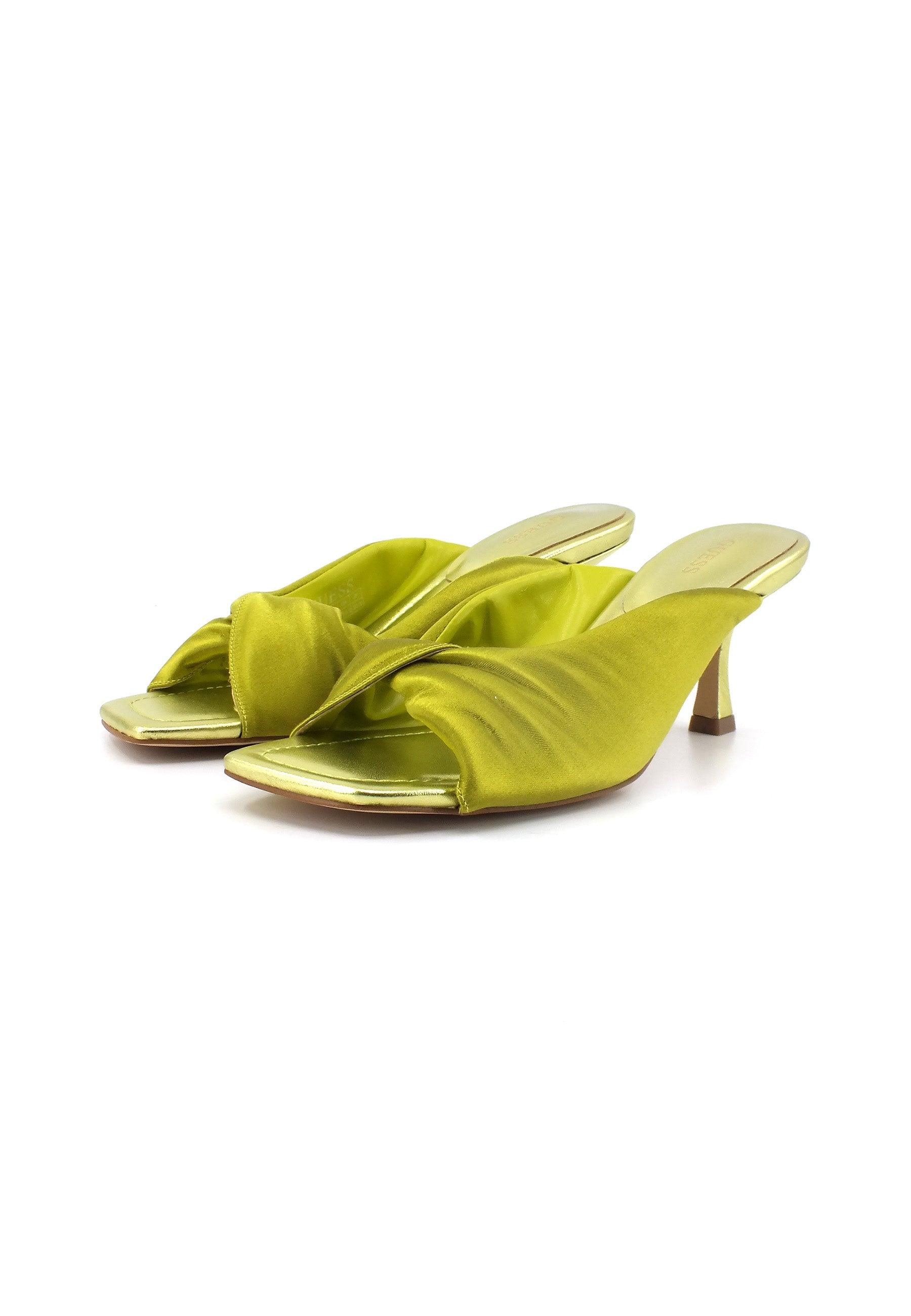 GUESS Ciabatta Tacco Donna Green FL6R2HSAT03 - Sandrini Calzature e Abbigliamento