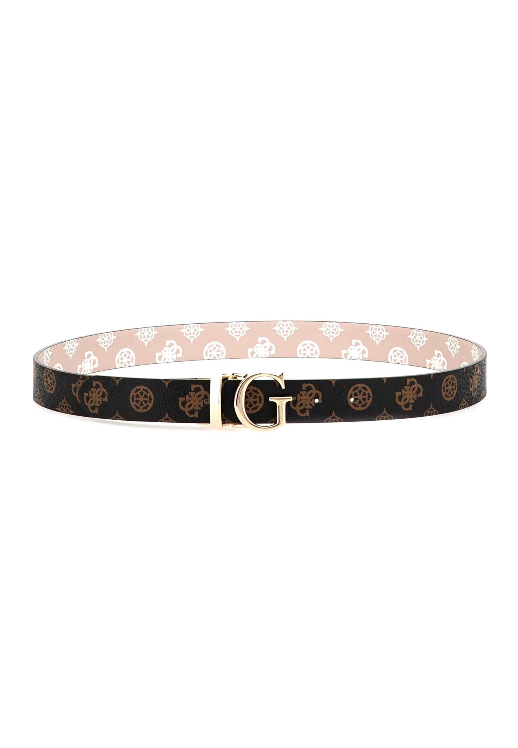 GUESS Cintura Reversibile Donna Rosegold Logo Multi BW7811VIN30 - Sandrini Calzature e Abbigliamento
