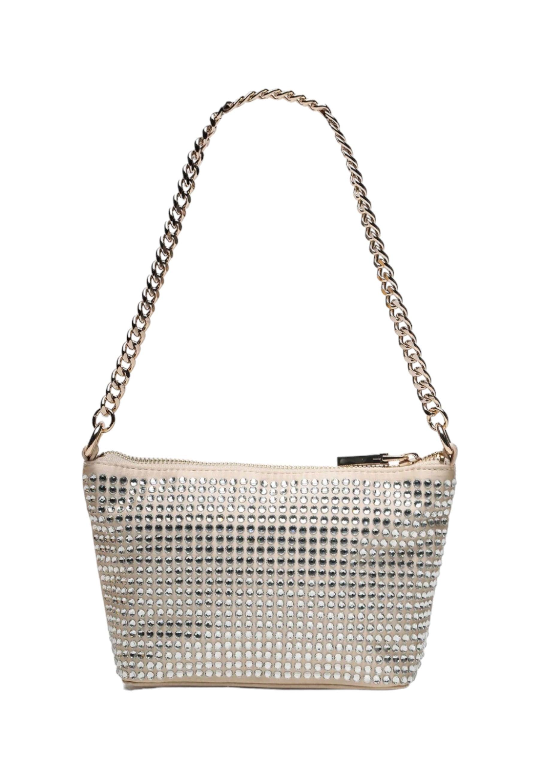 GUESS Gilded Glamour Borsa Tracolla Pale Gold EG877772 - Sandrini Calzature e Abbigliamento