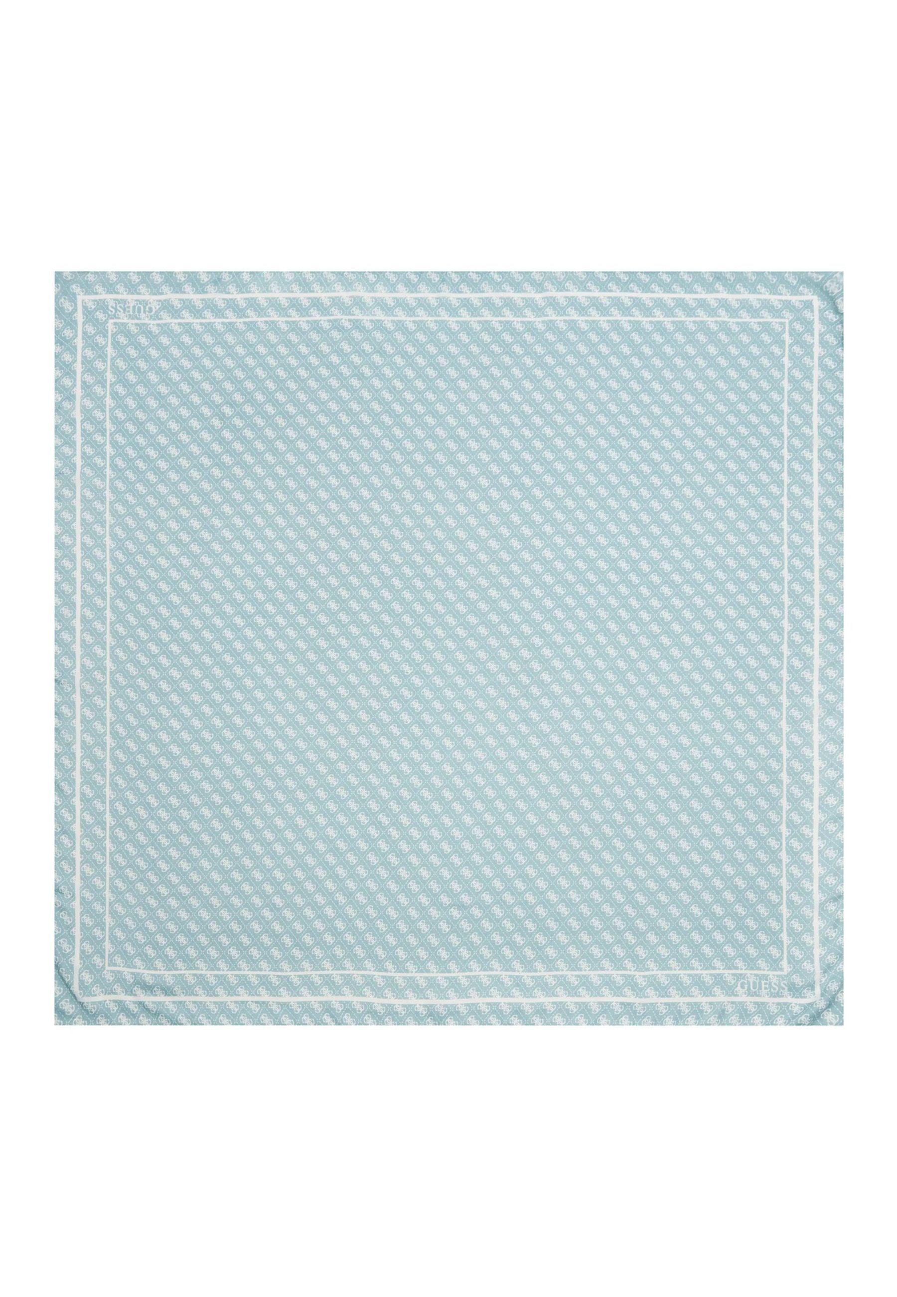 GUESS Kefiah Foulard Donna Tourquoise Logo Azzurro AW9986SIL30 - Sandrini Calzature e Abbigliamento