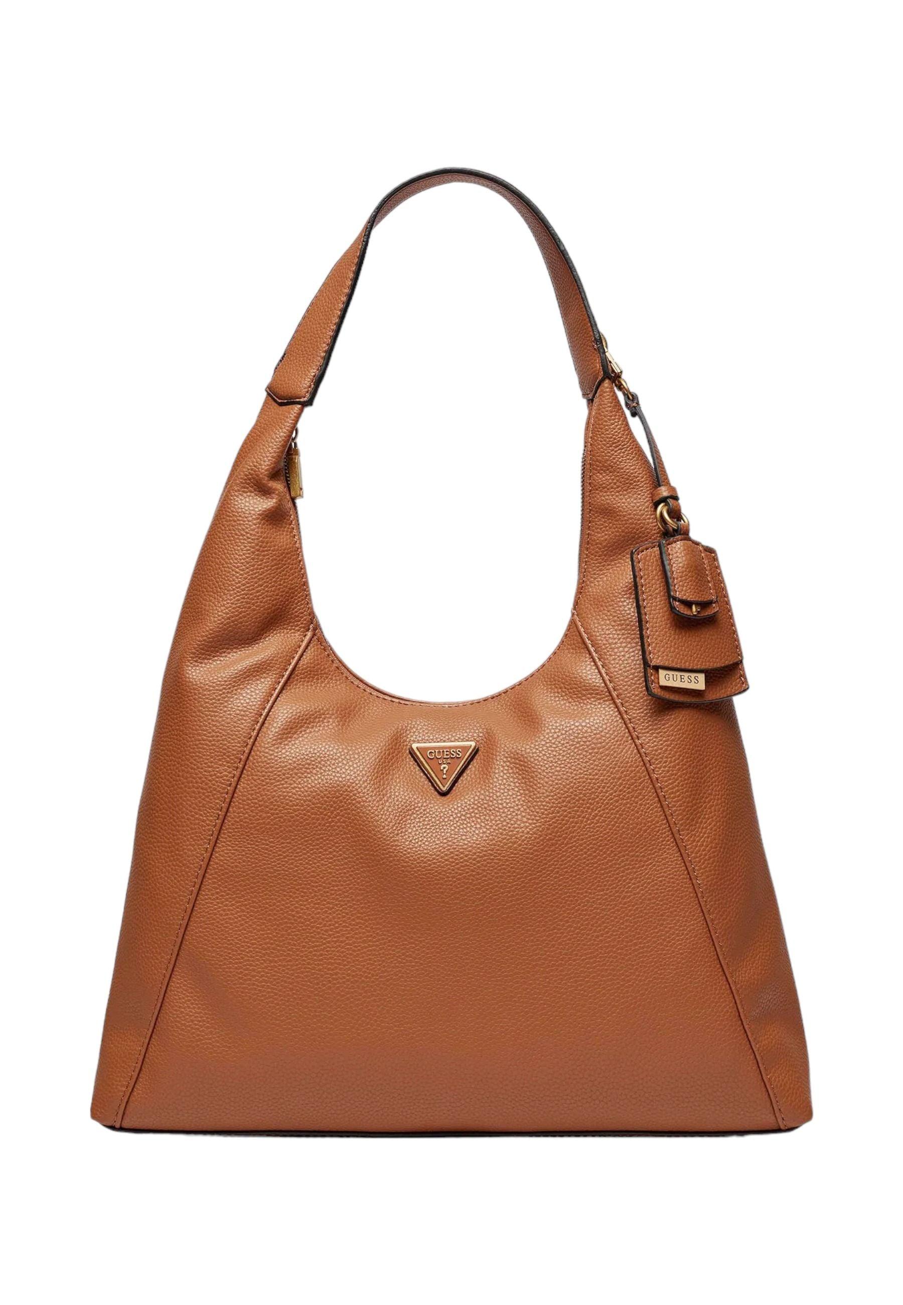 GUESS Laryn Borsa Hobo Cognac Marrone BA919603 - Sandrini Calzature e Abbigliamento