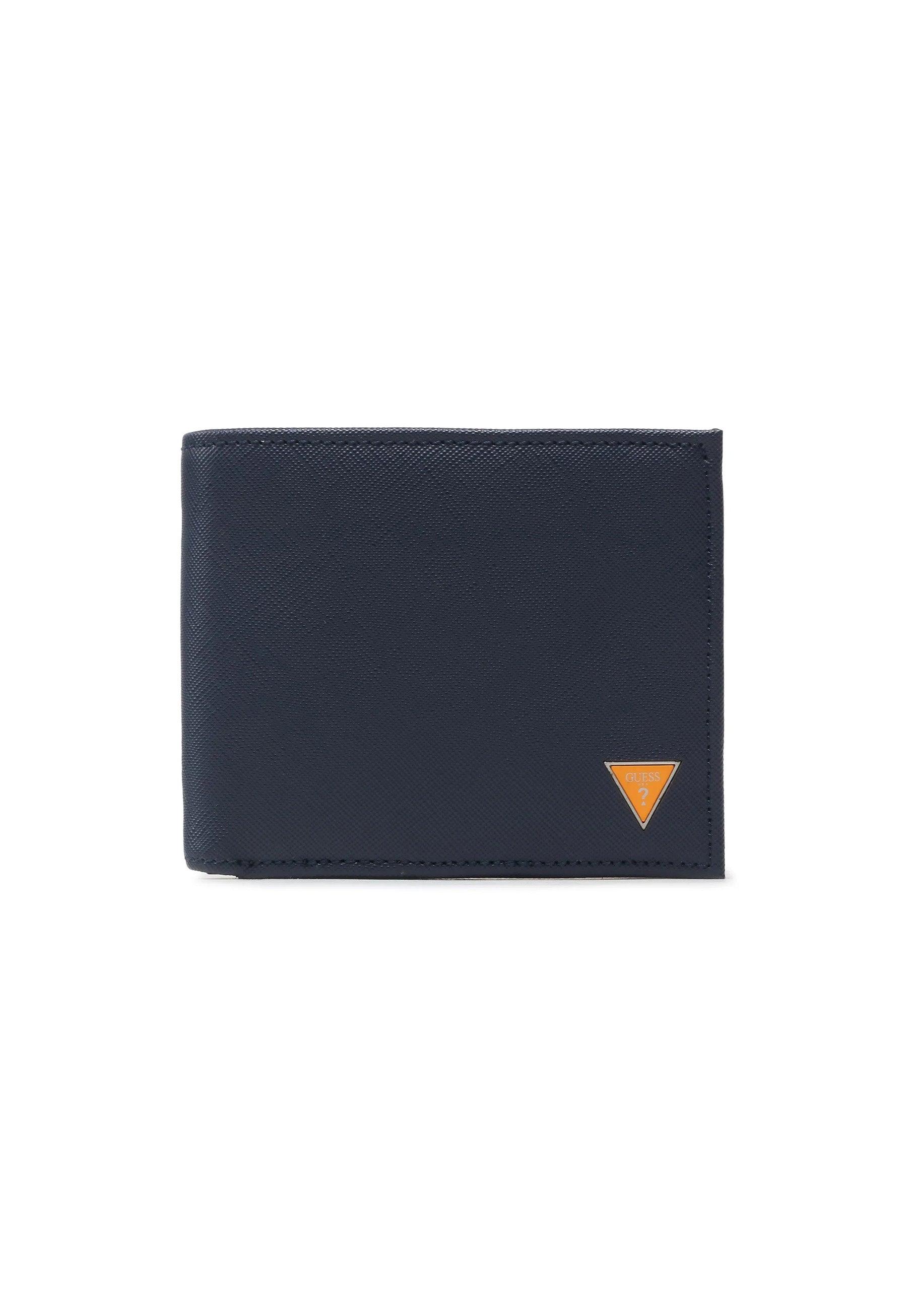 GUESS Portafoglio Uomo Blue Orange SMECS2LEA20 - Sandrini Calzature e Abbigliamento