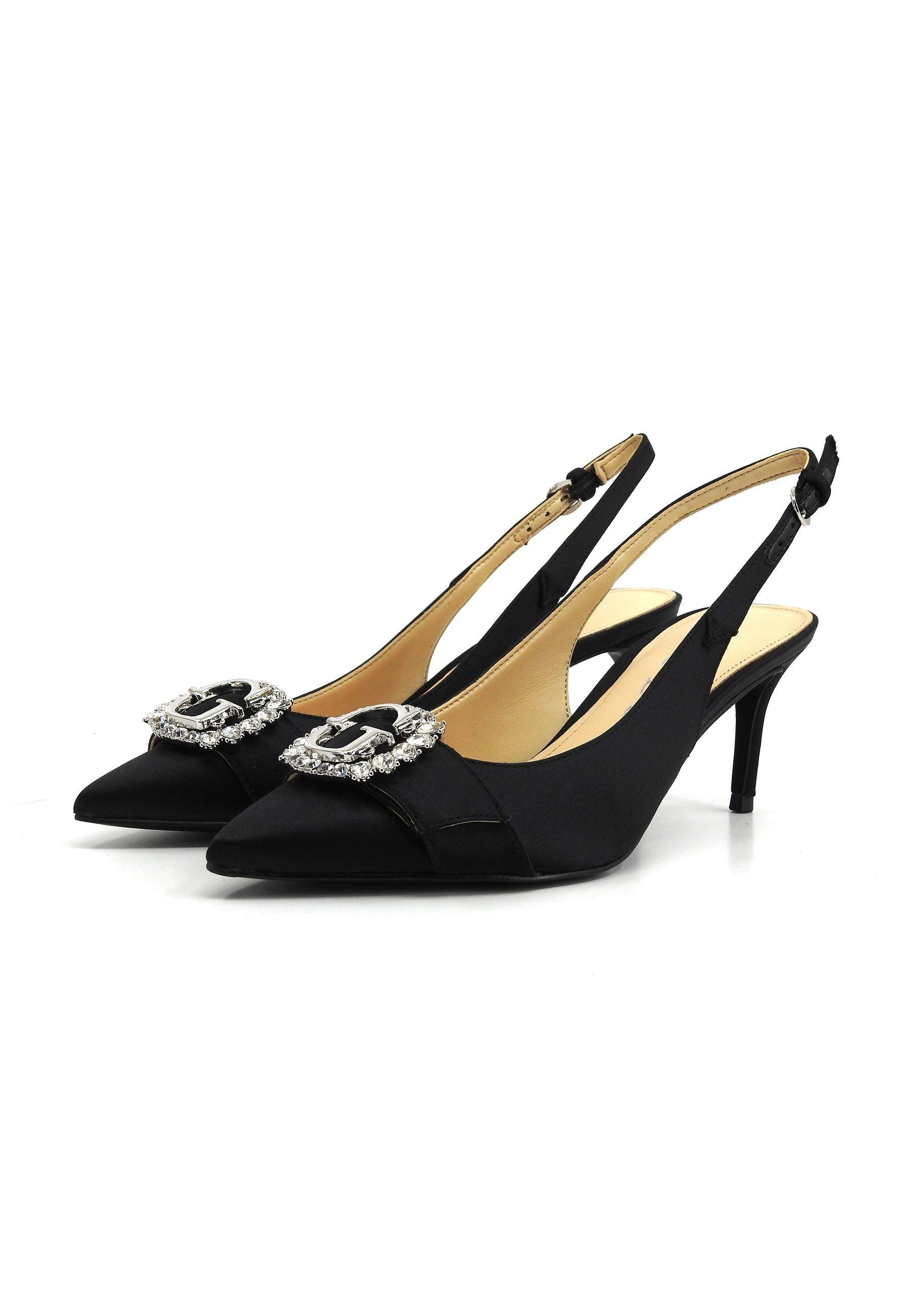 GUESS Sandalo Tacco Donna Black FLJBRASAT05 - Sandrini Calzature e Abbigliamento