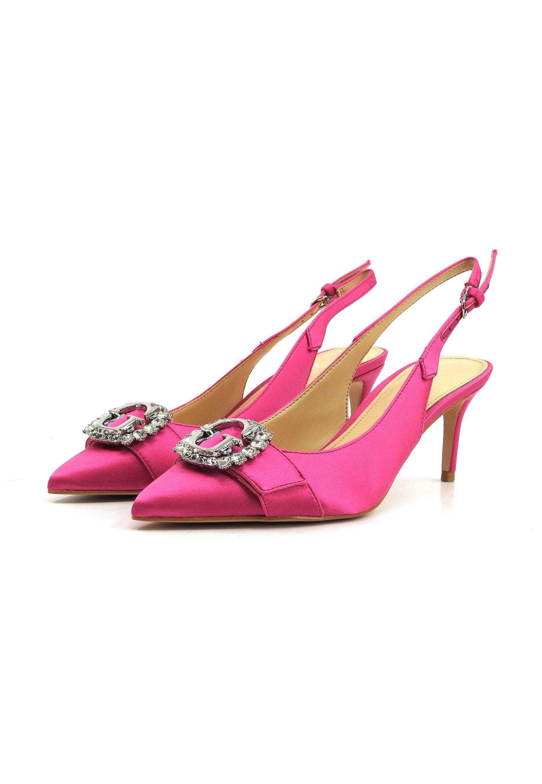 GUESS Sandalo Tacco Donna Pink FLJBRASAT05 - Sandrini Calzature e Abbigliamento