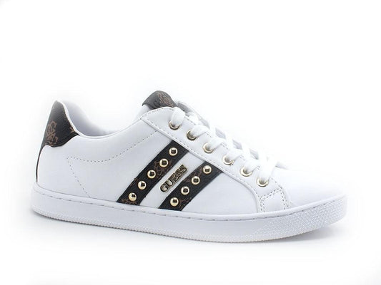 GUESS Sneaker Borchie Retro Brown White FL5RLKFAL12 - Sandrini Calzature e Abbigliamento