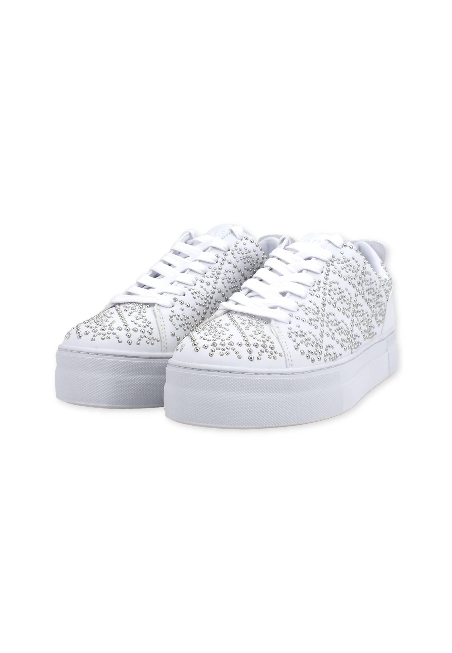 GUESS Sneaker Borchiette Donna White FL5GA7ELE12 - Sandrini Calzature e Abbigliamento