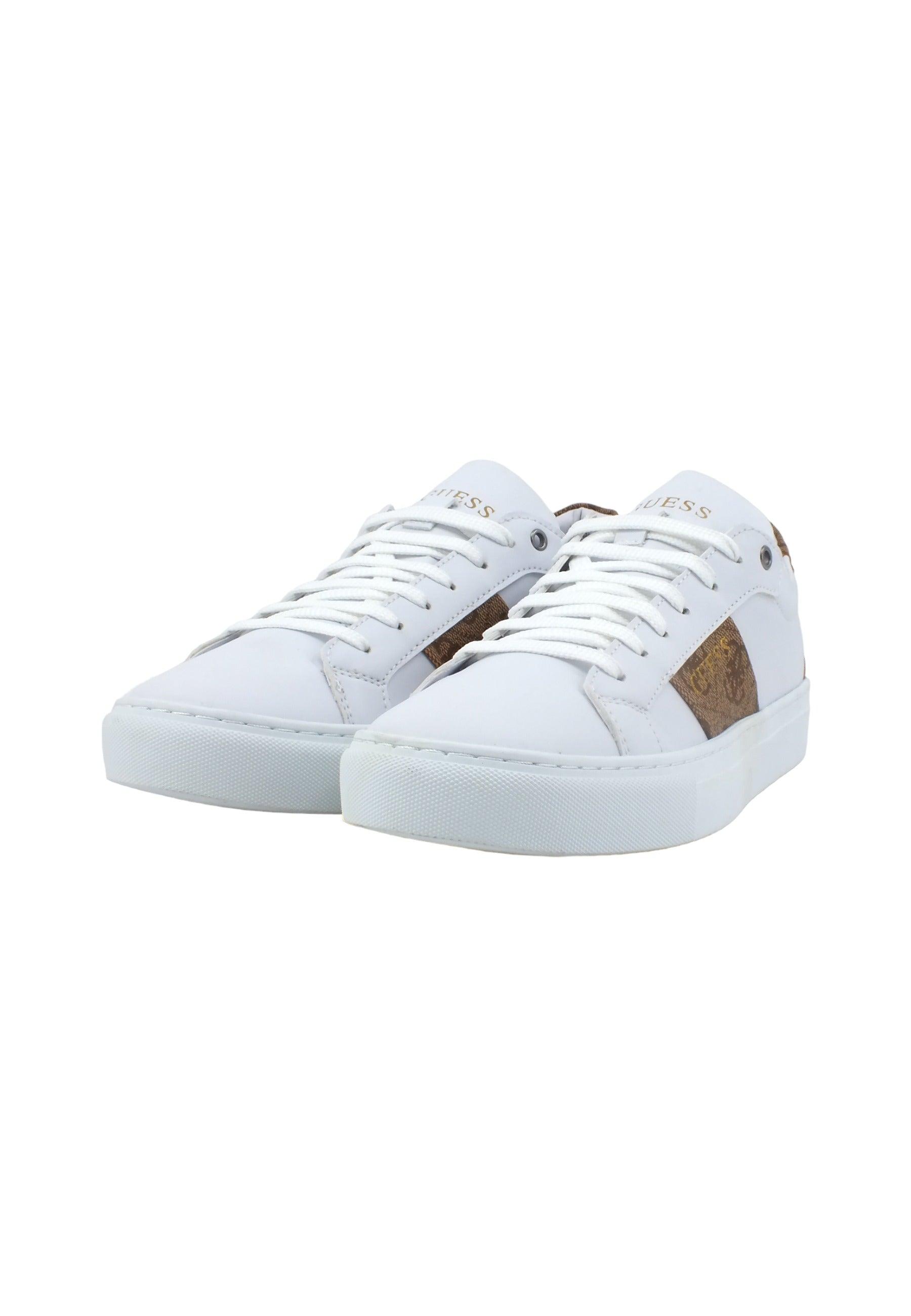 GUESS Sneaker Donna White Brown FL6TODFAL12 - Sandrini Calzature e Abbigliamento