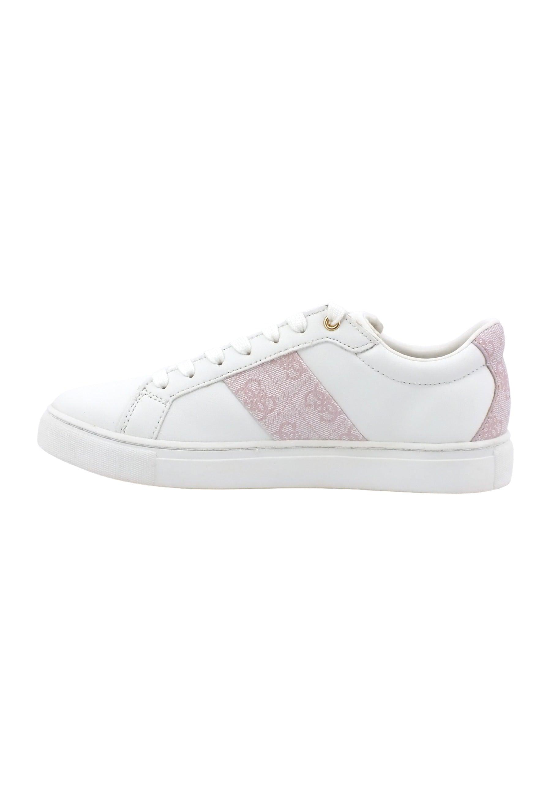 GUESS Sneaker Donna White Nude FL7TODELE12 - Sandrini Calzature e Abbigliamento