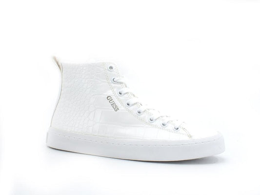 GUESS Sneaker Hi Cocco White FL5ELGPEL12 - Sandrini Calzature e Abbigliamento