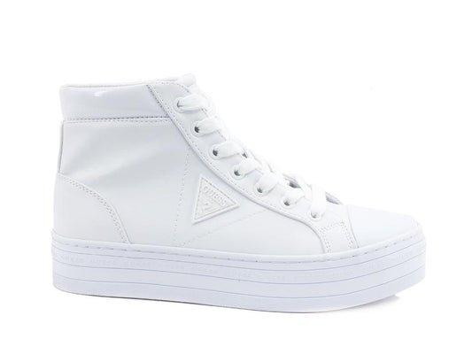 GUESS Sneaker Hi Pelle White FL5BS3ELE12 - Sandrini Calzature e Abbigliamento