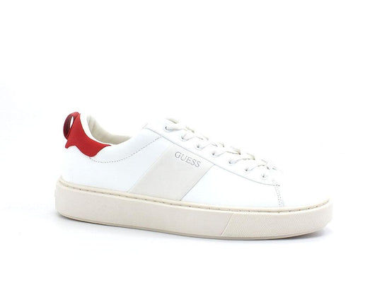 GUESS Sneaker Pelle Uomo Bicolor White Red FM5VICLEA12 - Sandrini Calzature e Abbigliamento
