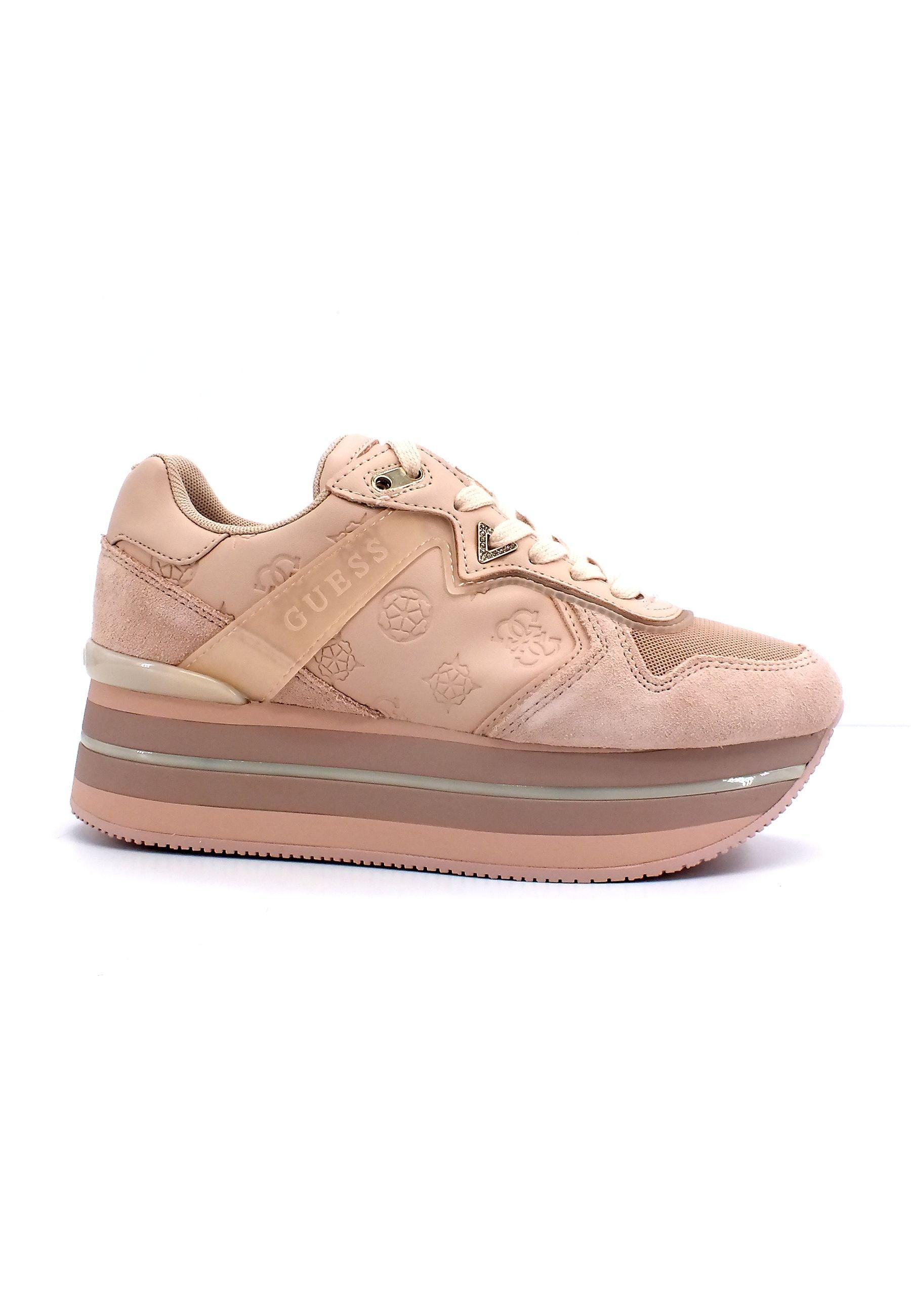 GUESS Sneaker Platform Loghi Donna Rosa Blush FL5HN3SML12 - Sandrini Calzature e Abbigliamento