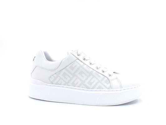 GUESS Sneaker Platform Traforata Loghi White FL5IVEELE12 - Sandrini Calzature e Abbigliamento