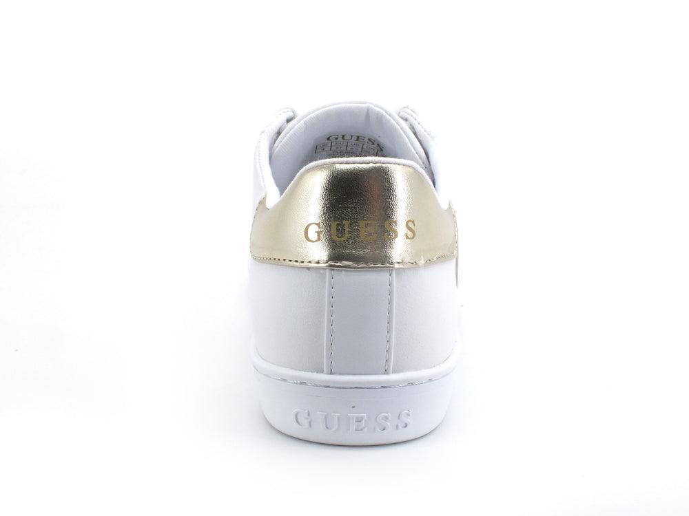 GUESS Sneaker Retro Gold Bande White Platino FL6JBBLEA12 - Sandrini Calzature e Abbigliamento