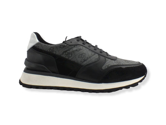 GUESS Sneaker Running Suede Coal Nero Uomo FM7VARELE12 - Sandrini Calzature e Abbigliamento