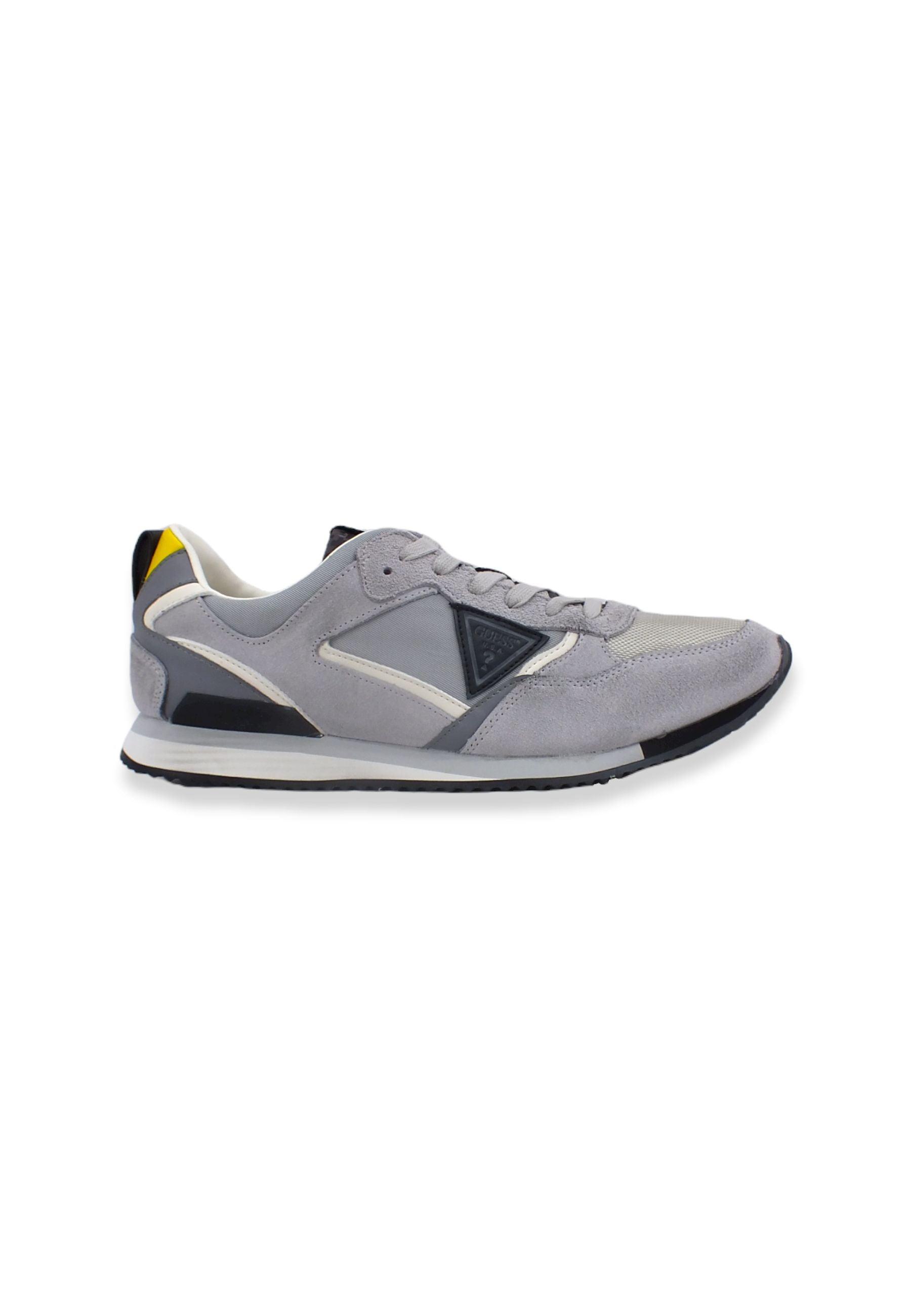 GUESS Sneaker Uomo Running Suede Nylon Light Grey FM6TREFAM12 - Sandrini Calzature e Abbigliamento