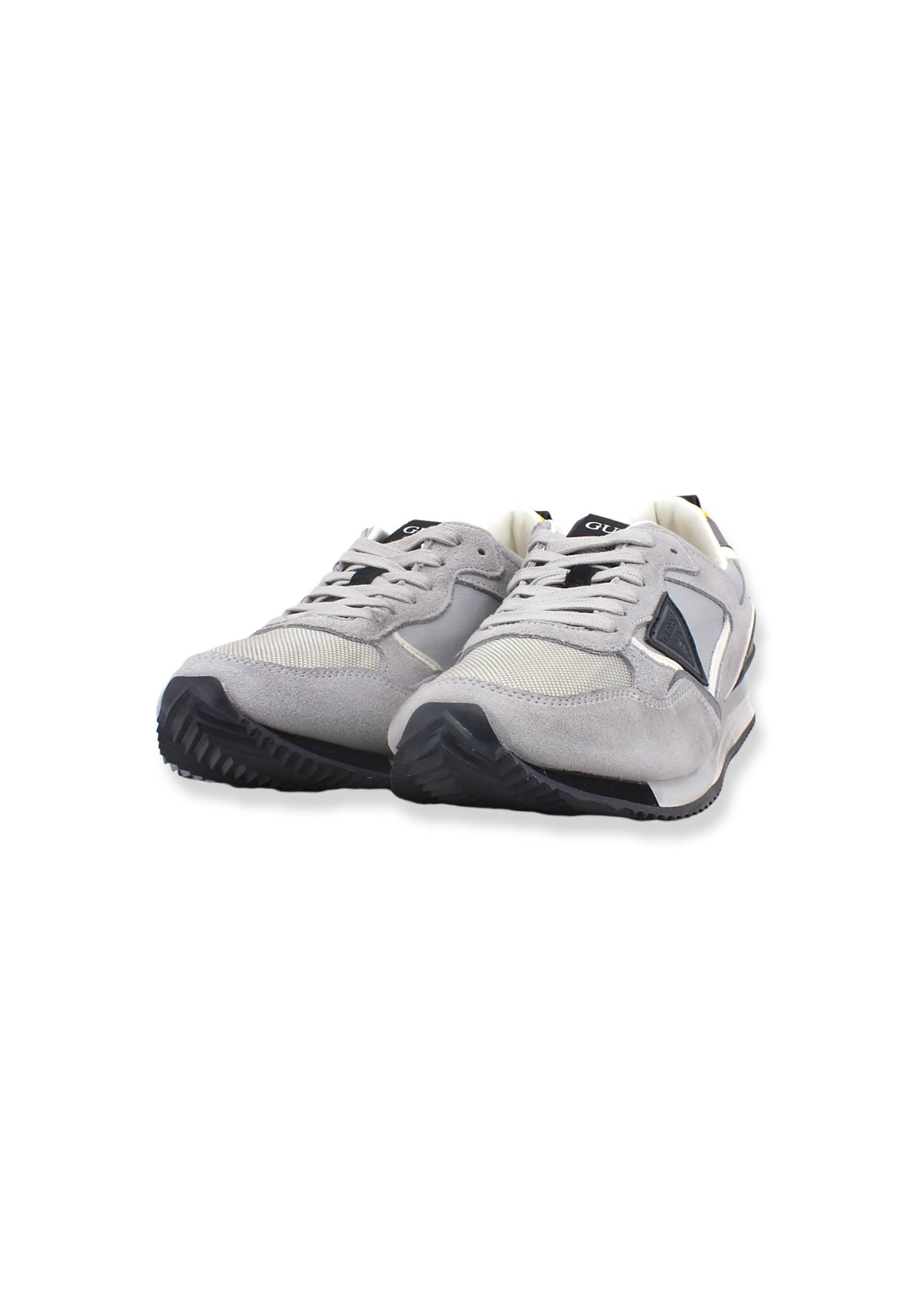 GUESS Sneaker Uomo Running Suede Nylon Light Grey FM6TREFAM12 - Sandrini Calzature e Abbigliamento