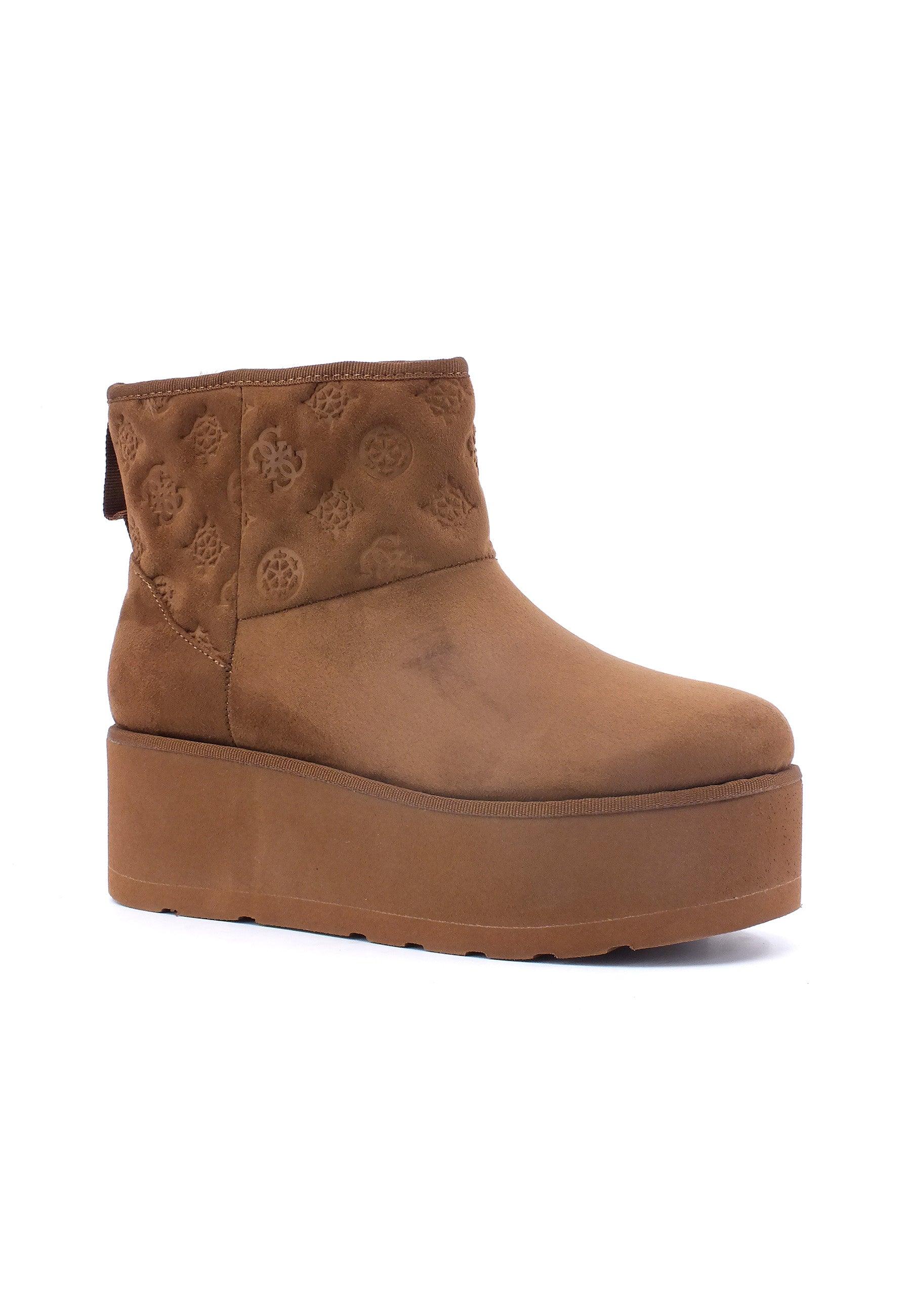 GUESS Stivaletto Pelo Donna Cognac FL8JIAESU10 - Sandrini Calzature e Abbigliamento