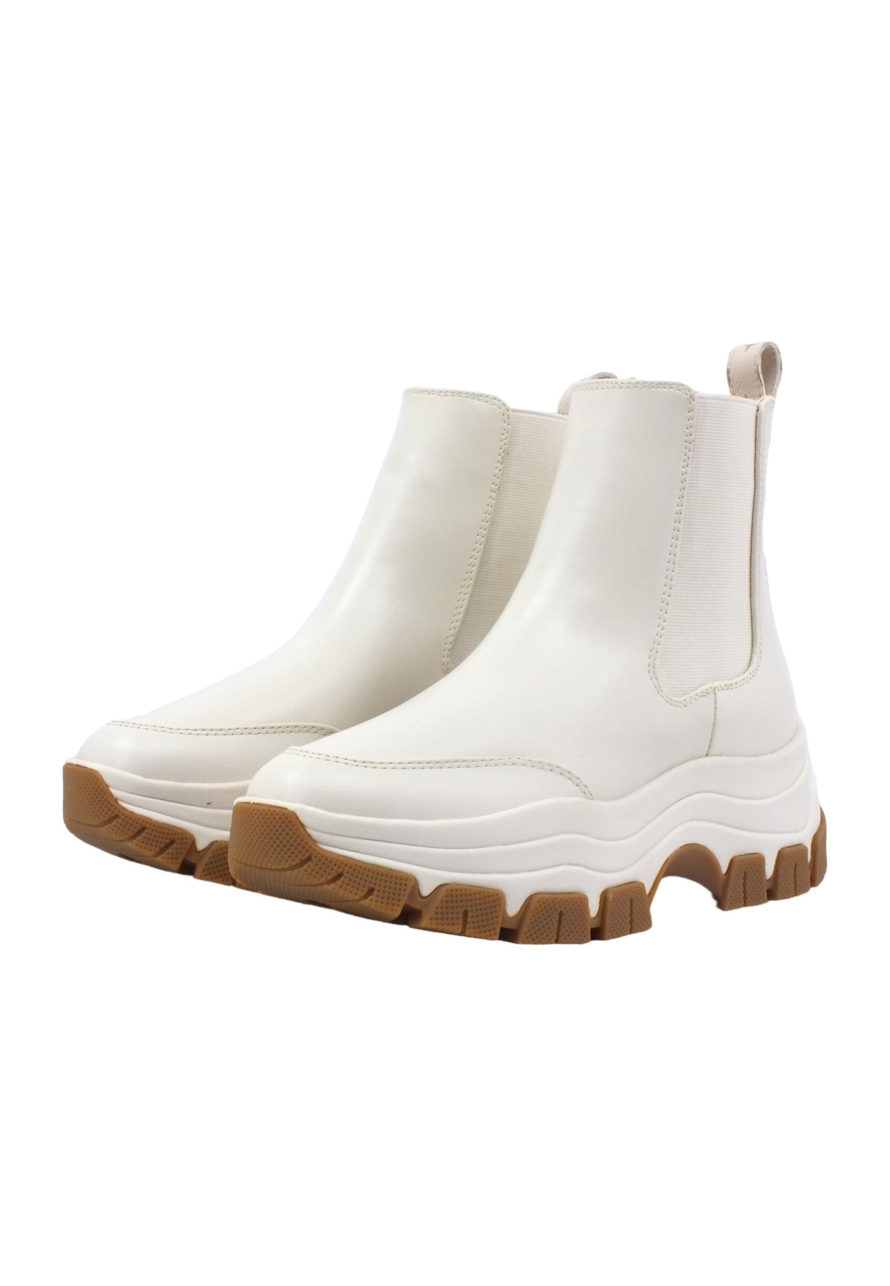 GUESS Stivaletto Polacco Donna Cream Bianco FL8BEOELE12 - Sandrini Calzature e Abbigliamento