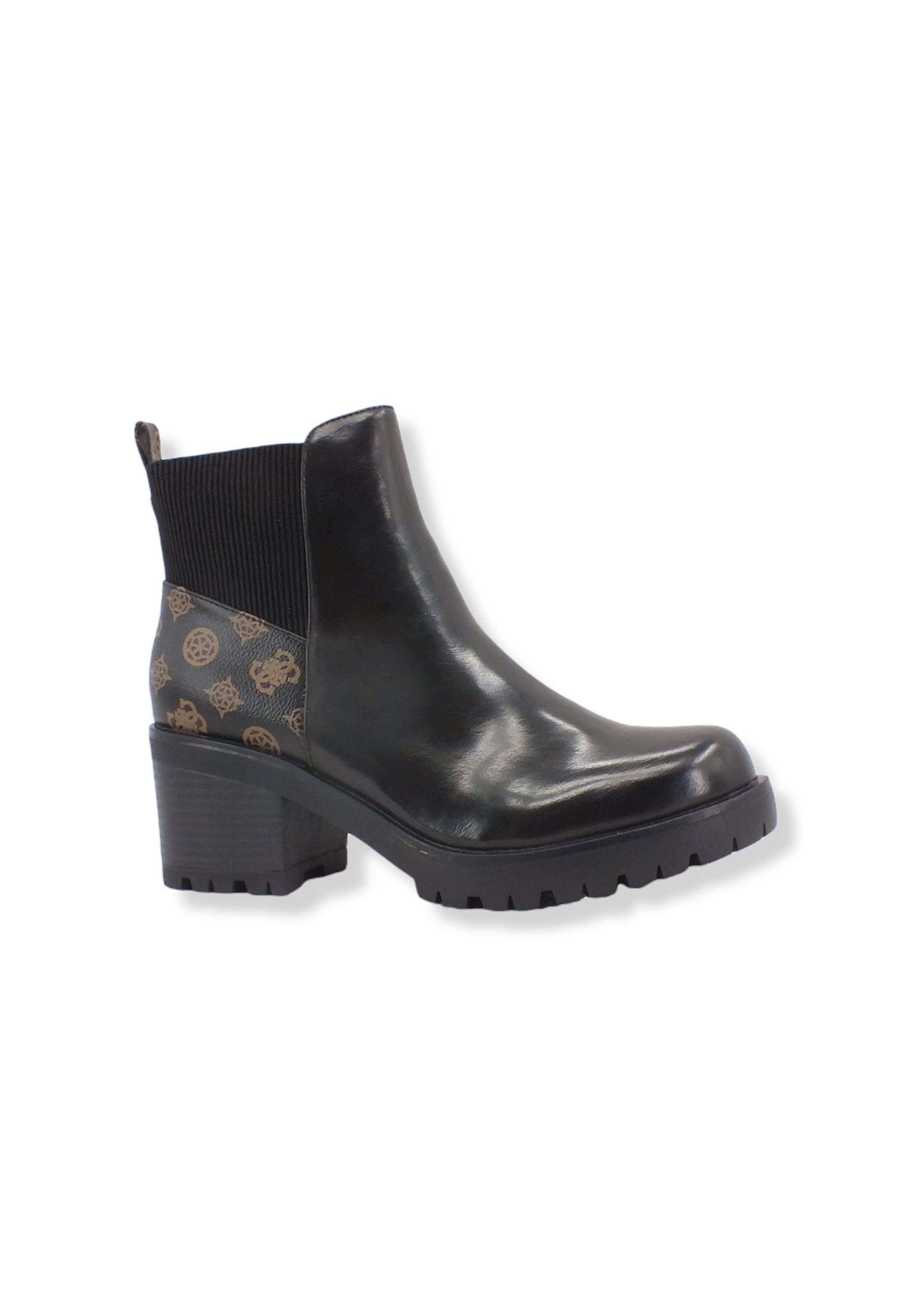 GUESS Stivaletto Polacco Donna Tacco Largo Brown Ocra FL7NBRELE10 - Sandrini Calzature e Abbigliamento