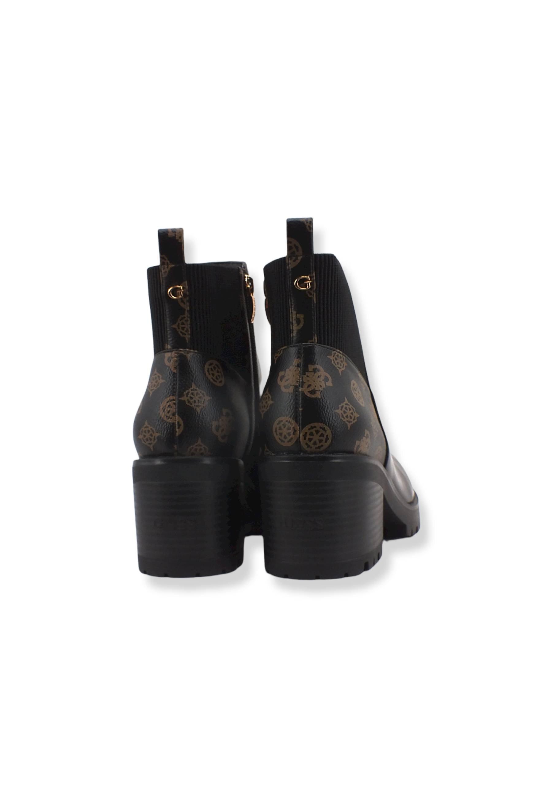 GUESS Stivaletto Polacco Donna Tacco Largo Brown Ocra FL7NBRELE10 - Sandrini Calzature e Abbigliamento