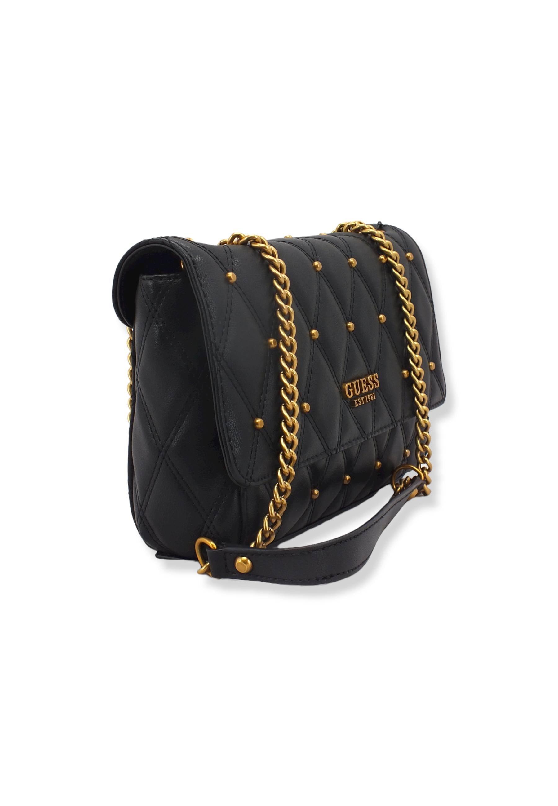 GUESS Tirana Crossbody Borchie Borsa Tracolla Donna Black QS855321 - Sandrini Calzature e Abbigliamento