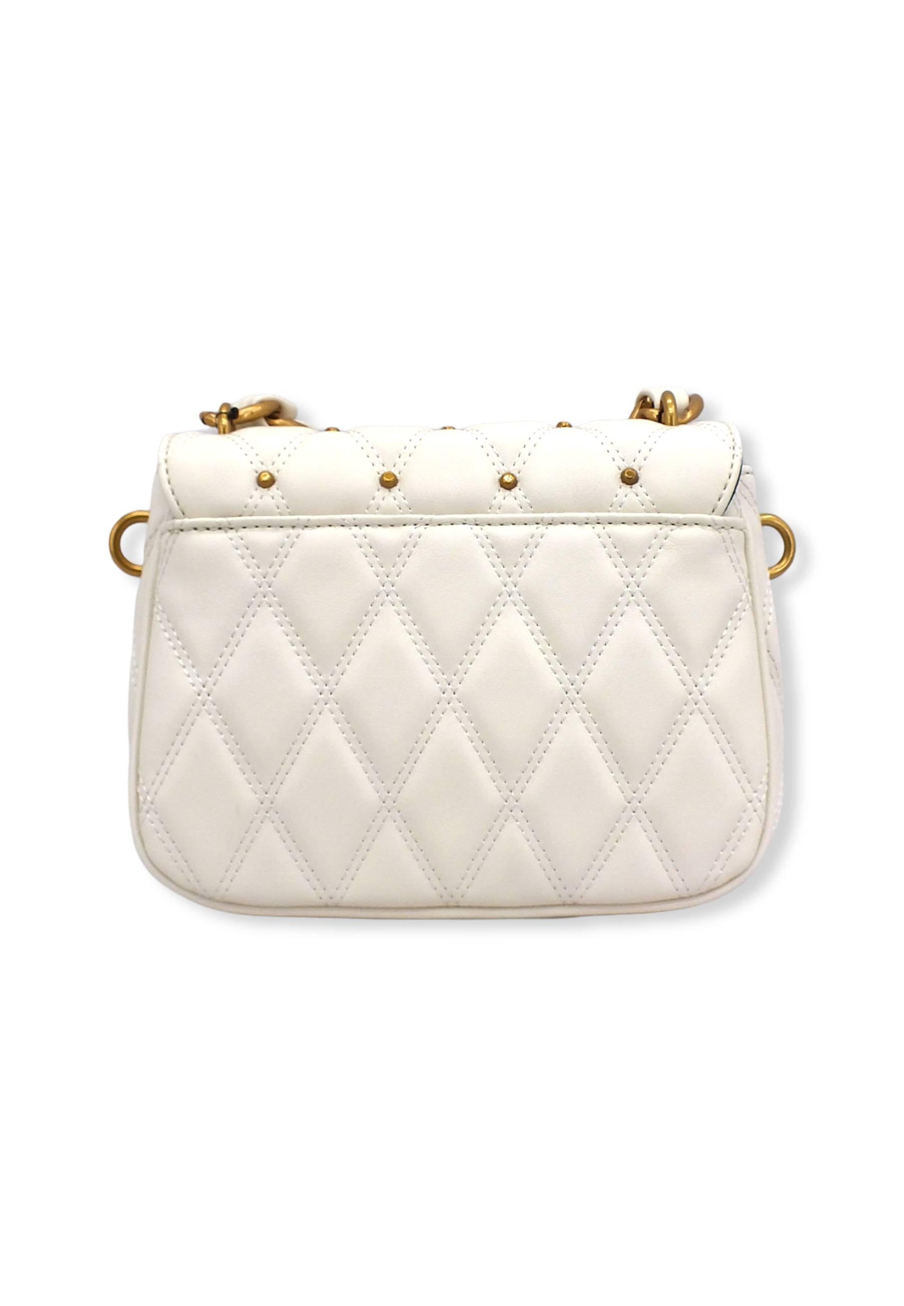 GUESS Tirana Shoulder Bag Borchie Borsa Tracolla Donna Bianco Ivory QS855319 - Sandrini Calzature e Abbigliamento