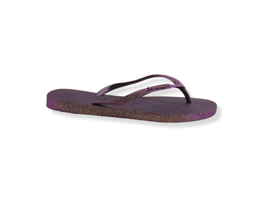 HAVAIANAS Slim Sparkle II Infradito Donna Glitter Viola Aubergine 4146937 - Sandrini Calzature e Abbigliamento