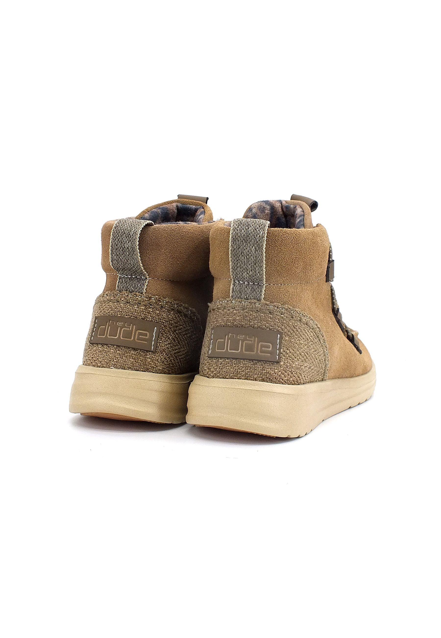 HEY DUDE Eloise Suede Stivaletto Donna Chestnut 122011602 - Sandrini Calzature e Abbigliamento