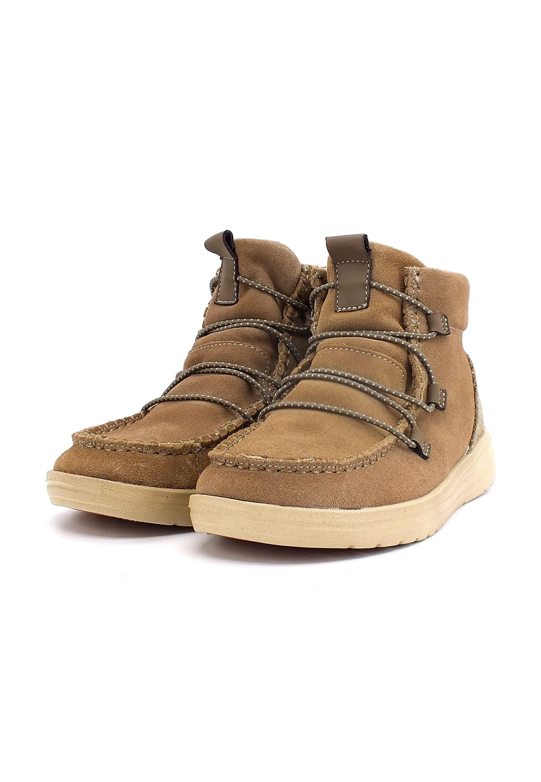 HEY DUDE Eloise Suede Stivaletto Donna Chestnut 122011602 - Sandrini Calzature e Abbigliamento