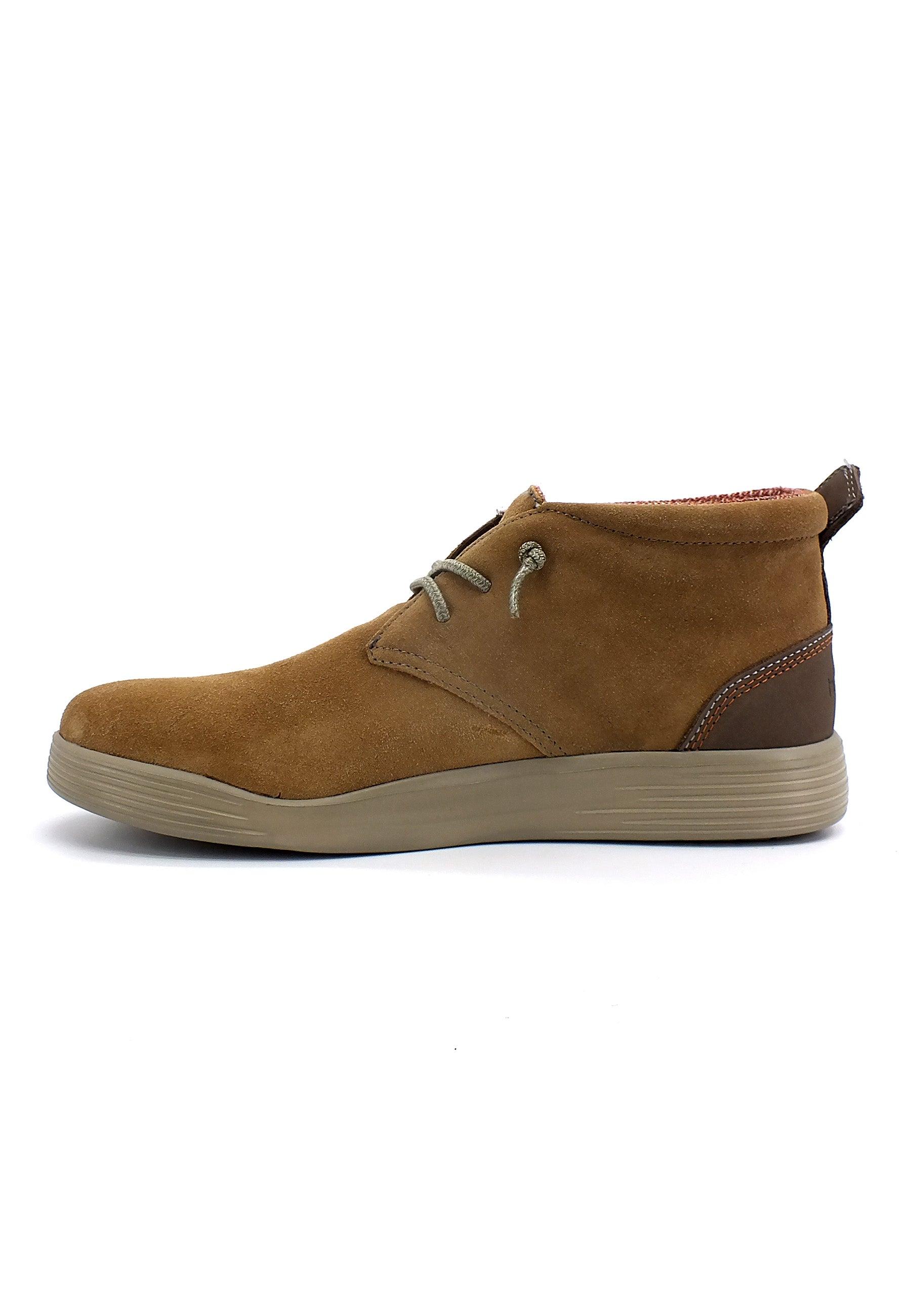 HEY DUDE Jo Suede Sneaker Clark Uomo Cognac 112371629 - Sandrini Calzature e Abbigliamento