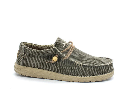HEY DUDE Wally Braided Scarpa Vela Corda Green Army 110628005 - Sandrini Calzature e Abbigliamento